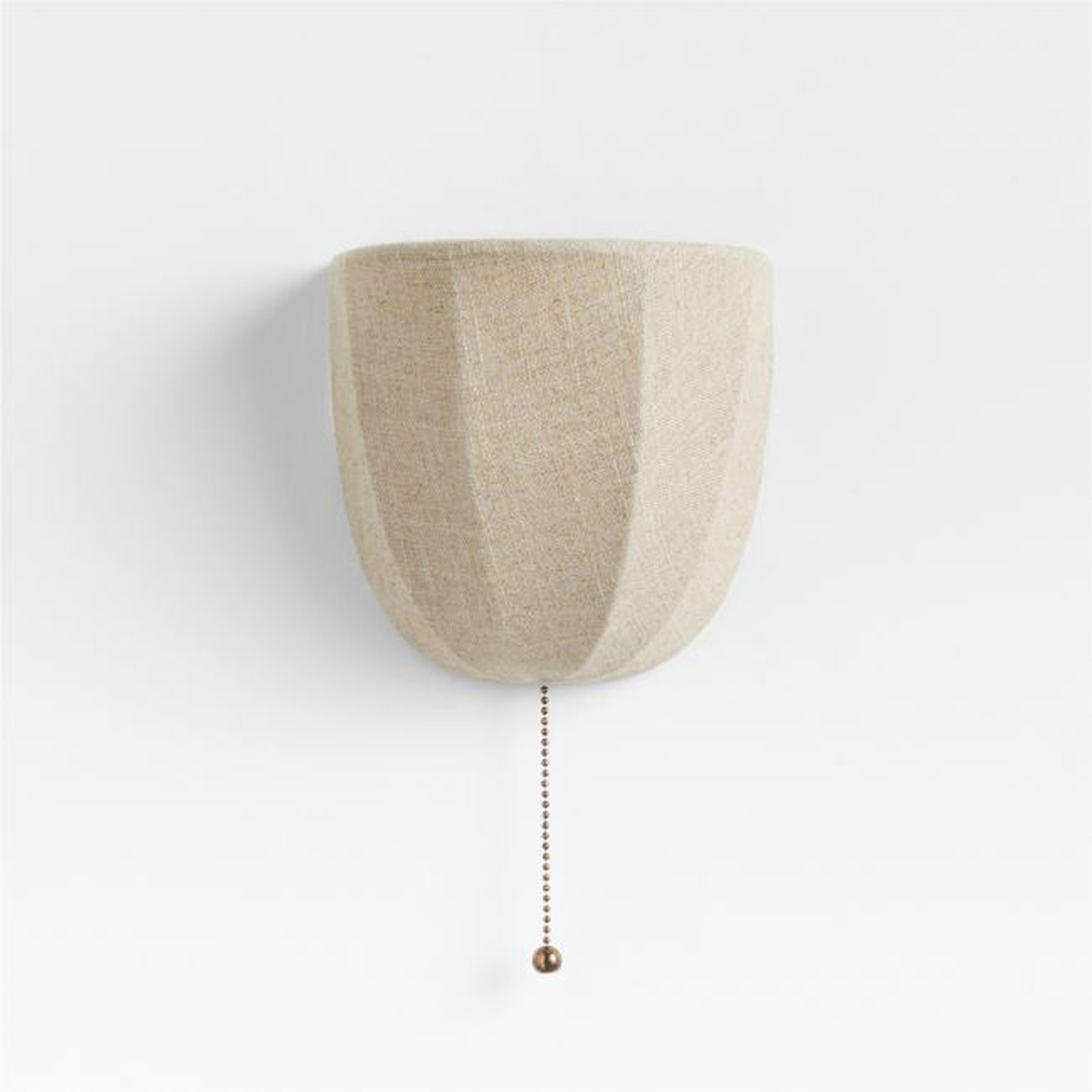 Allegra Wall Sconce with Linen Shade by Jake Arnold - Crate and Barrel