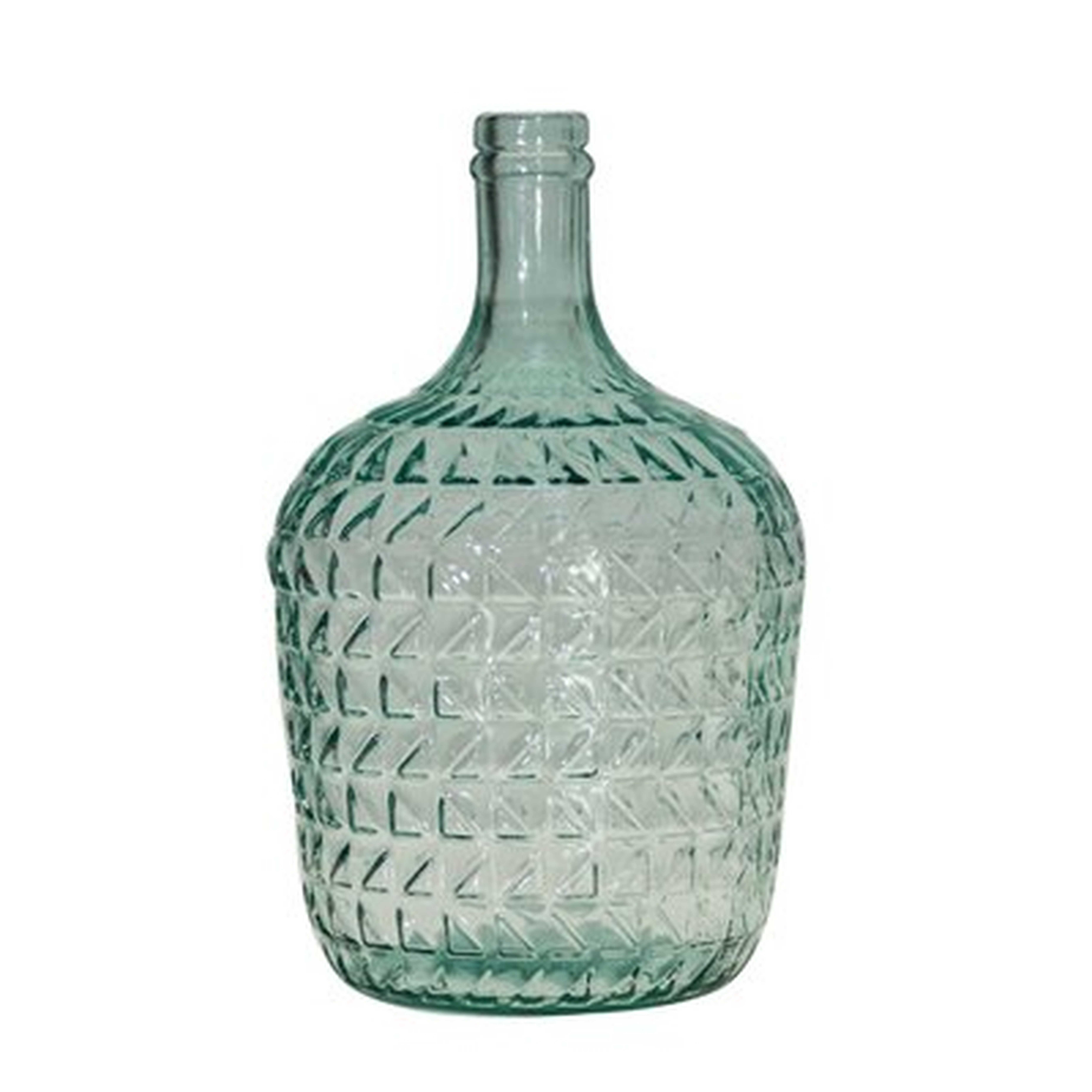 Tavin Green Glass Table Vase - Birch Lane