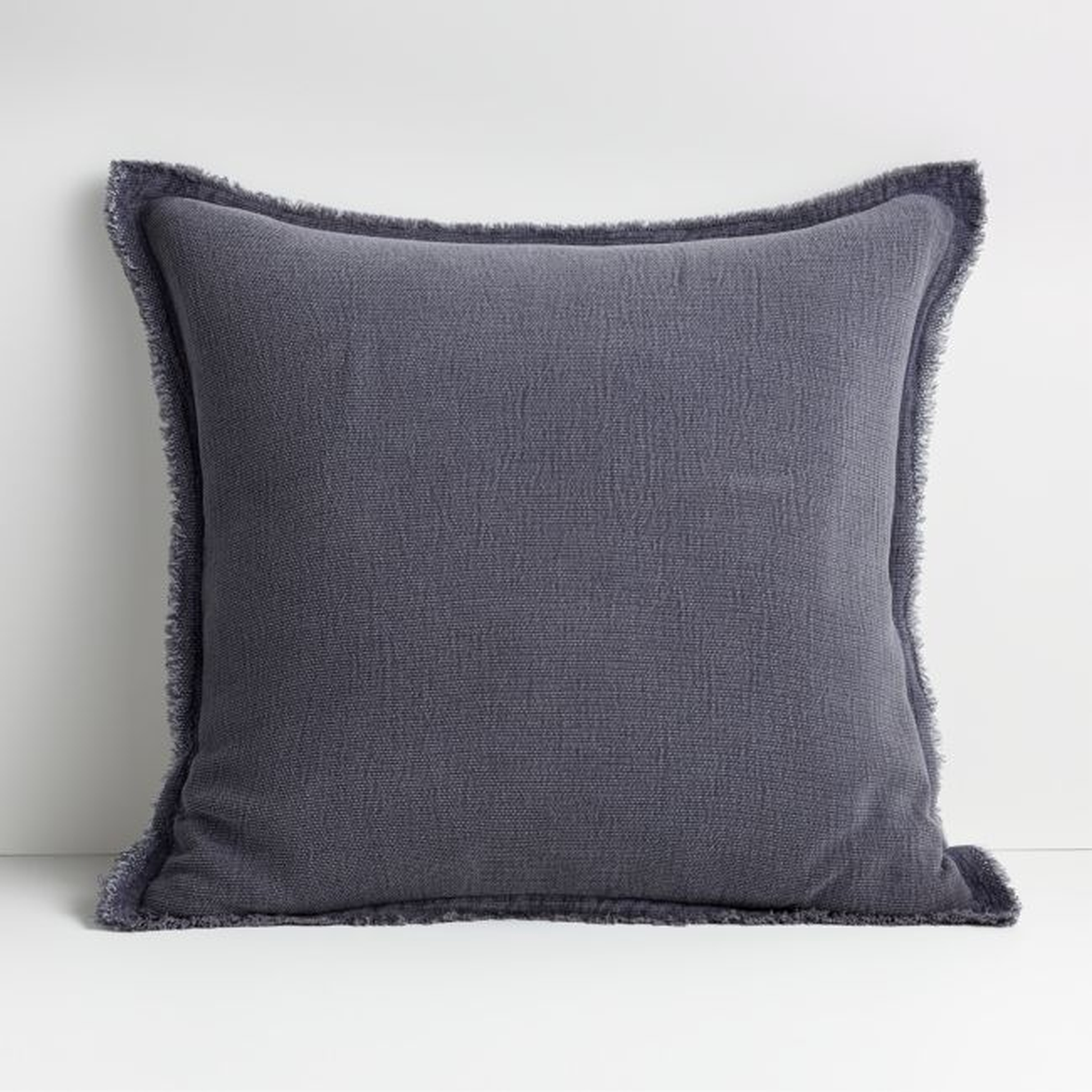 Olind Pillow with Down-Alternative Insert, Blue, 23" x 23" - Crate and Barrel