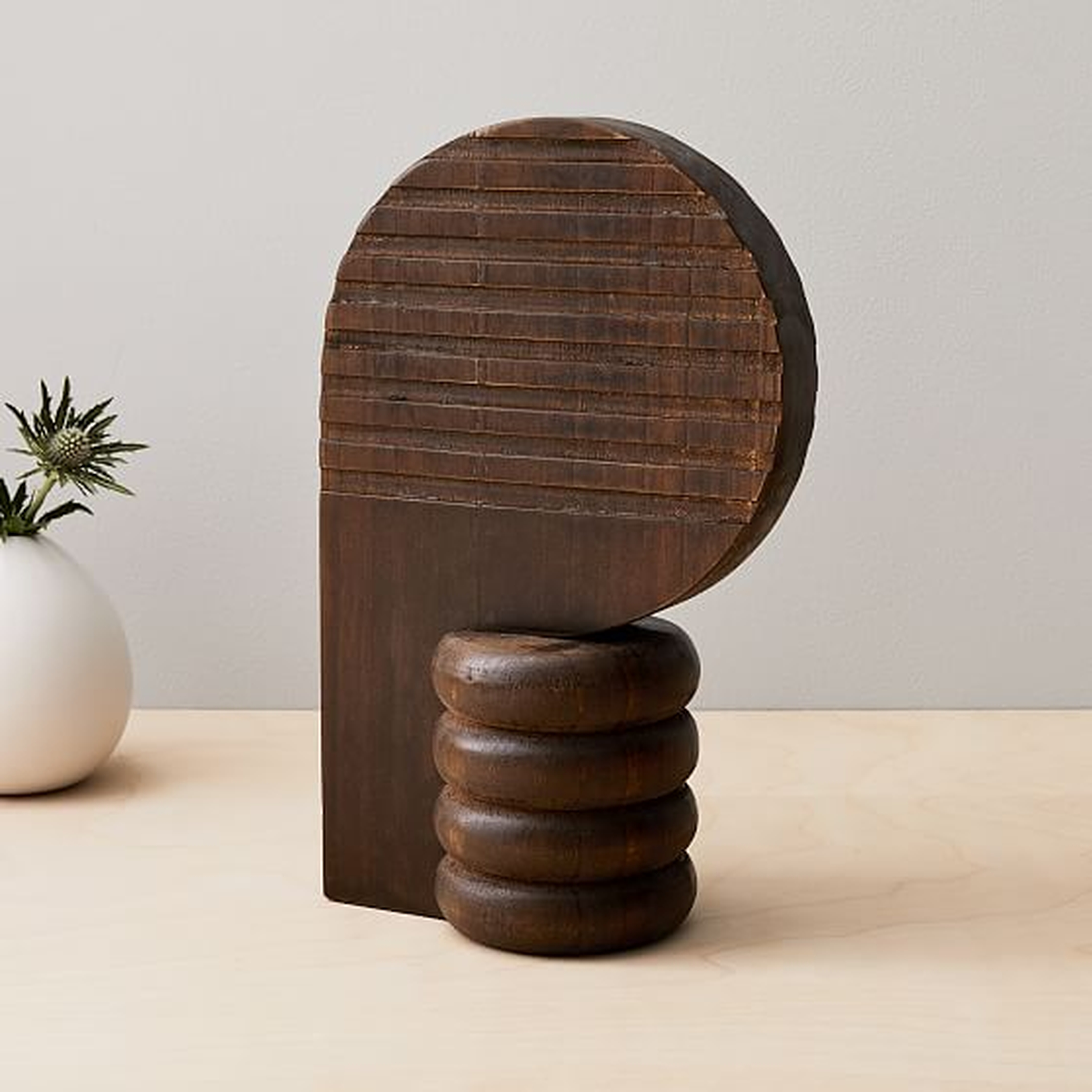 Diego Olivero Wood Decorative Object, Silhouette, Set of 2 - West Elm