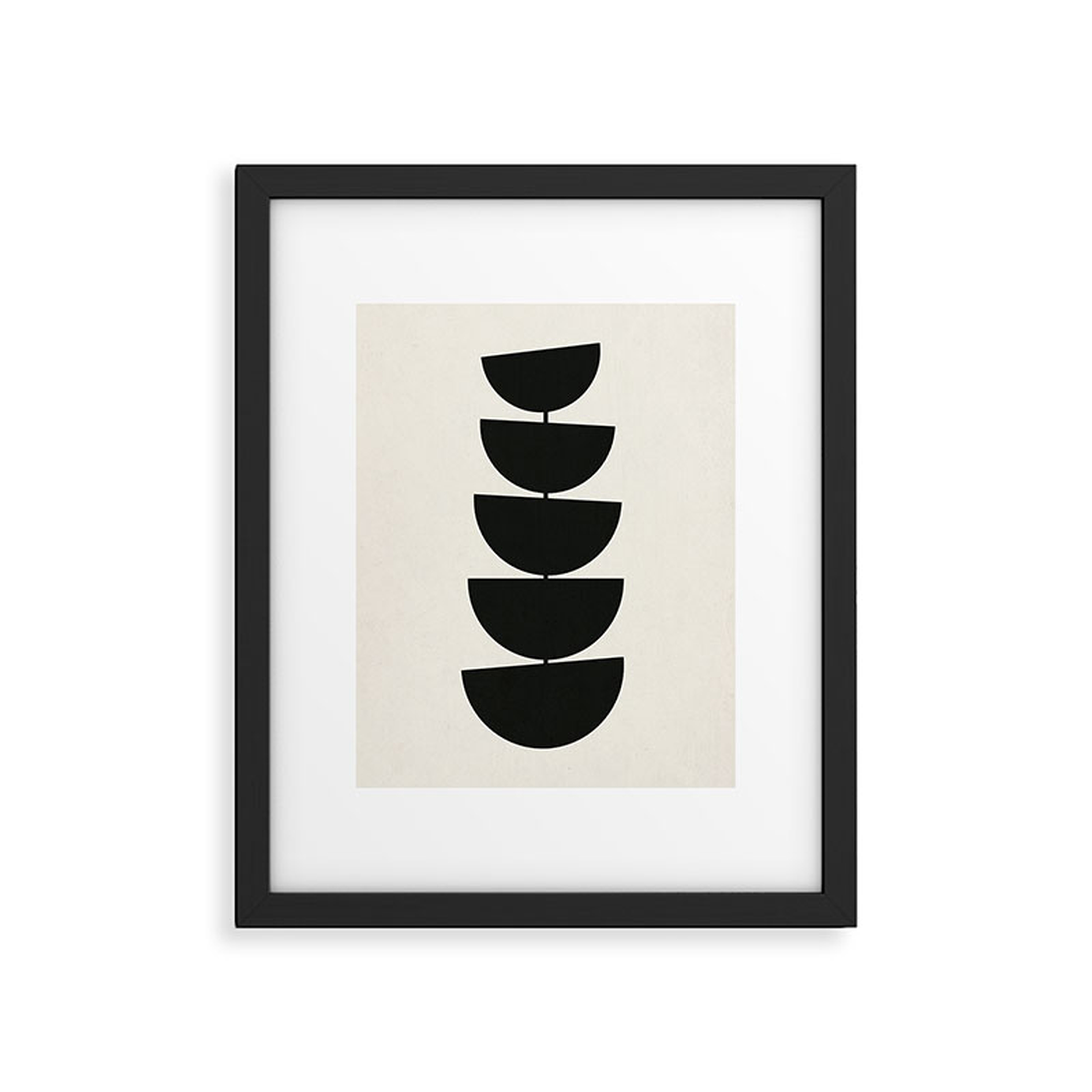 Stem by Rose Beck - Framed Art Print Modern Black 8" x 10" - Deny Designs
