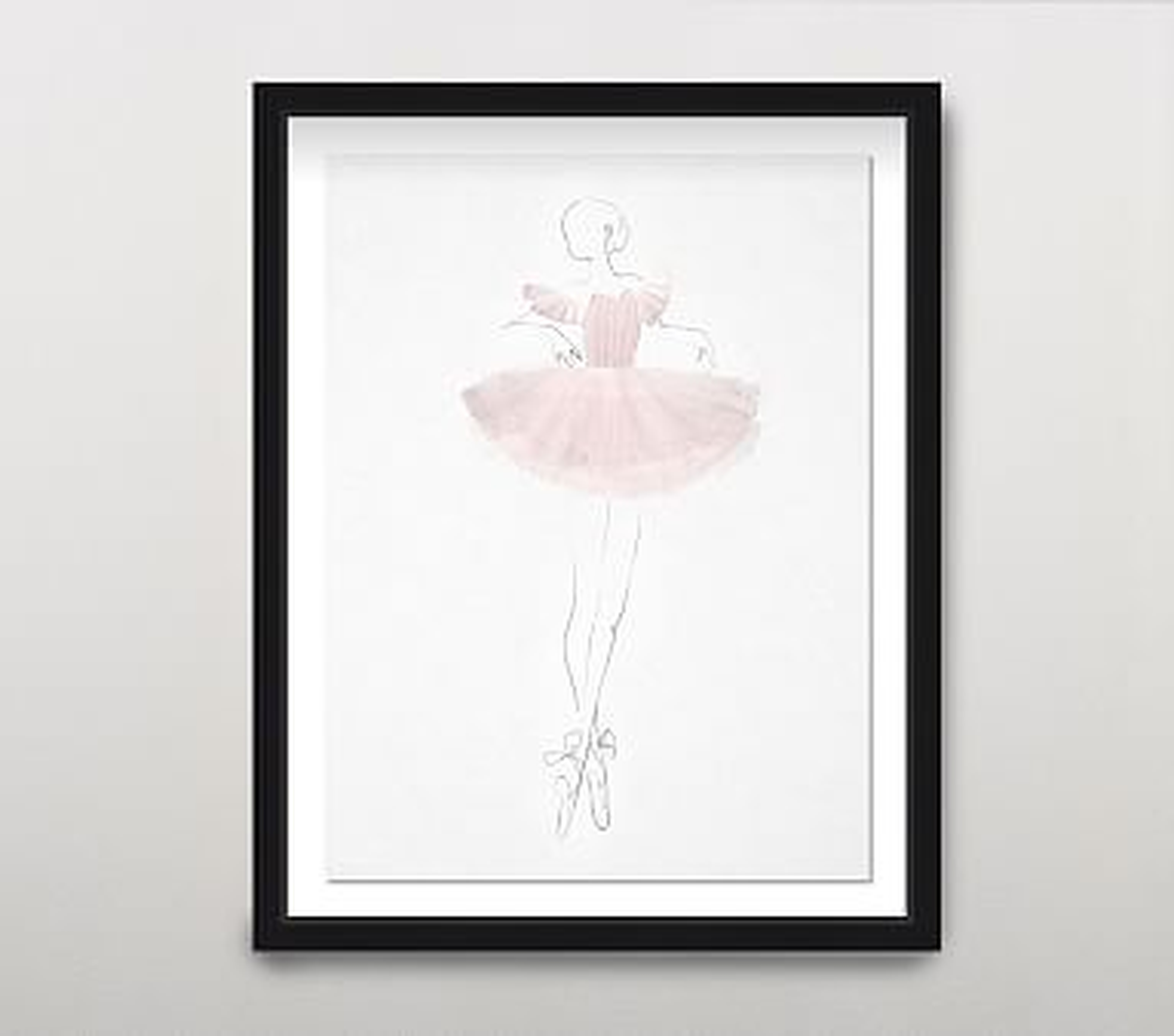 La Ballerina I Wall Art, Blush - Pottery Barn Kids