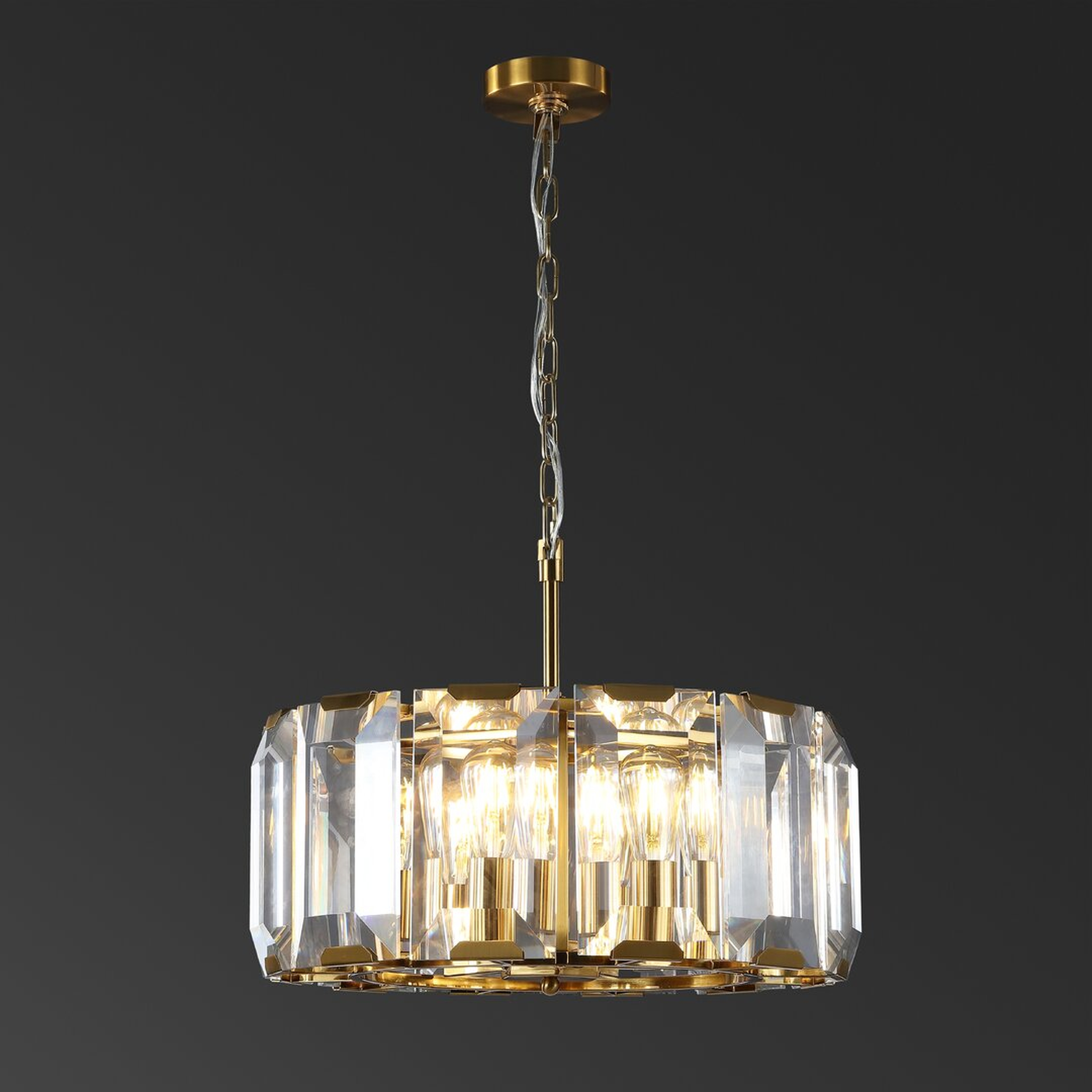"Safavieh Symone Glass Chandelier" - Perigold