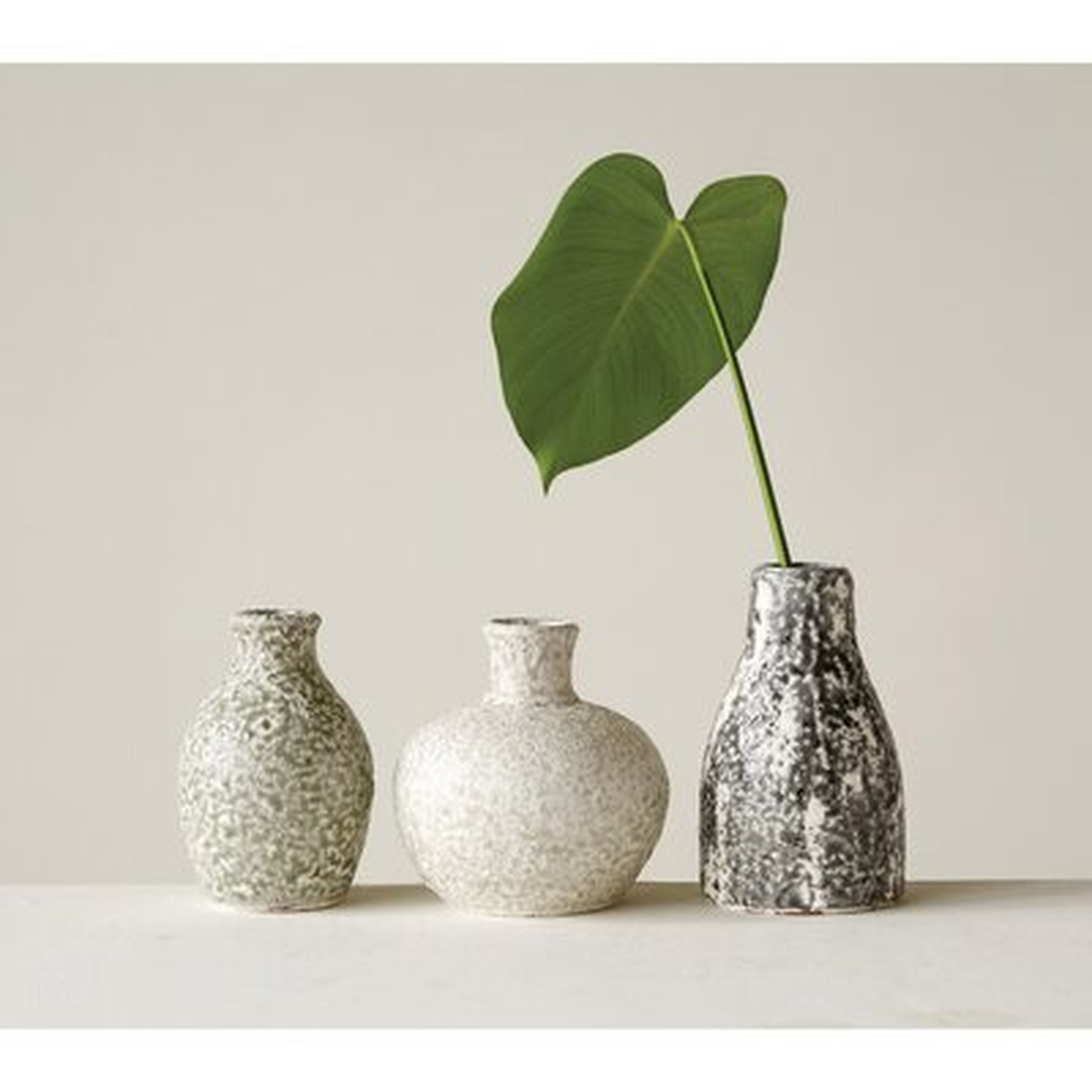 Ebeling Terracotta 3 Piece Table Vase Set - Wayfair