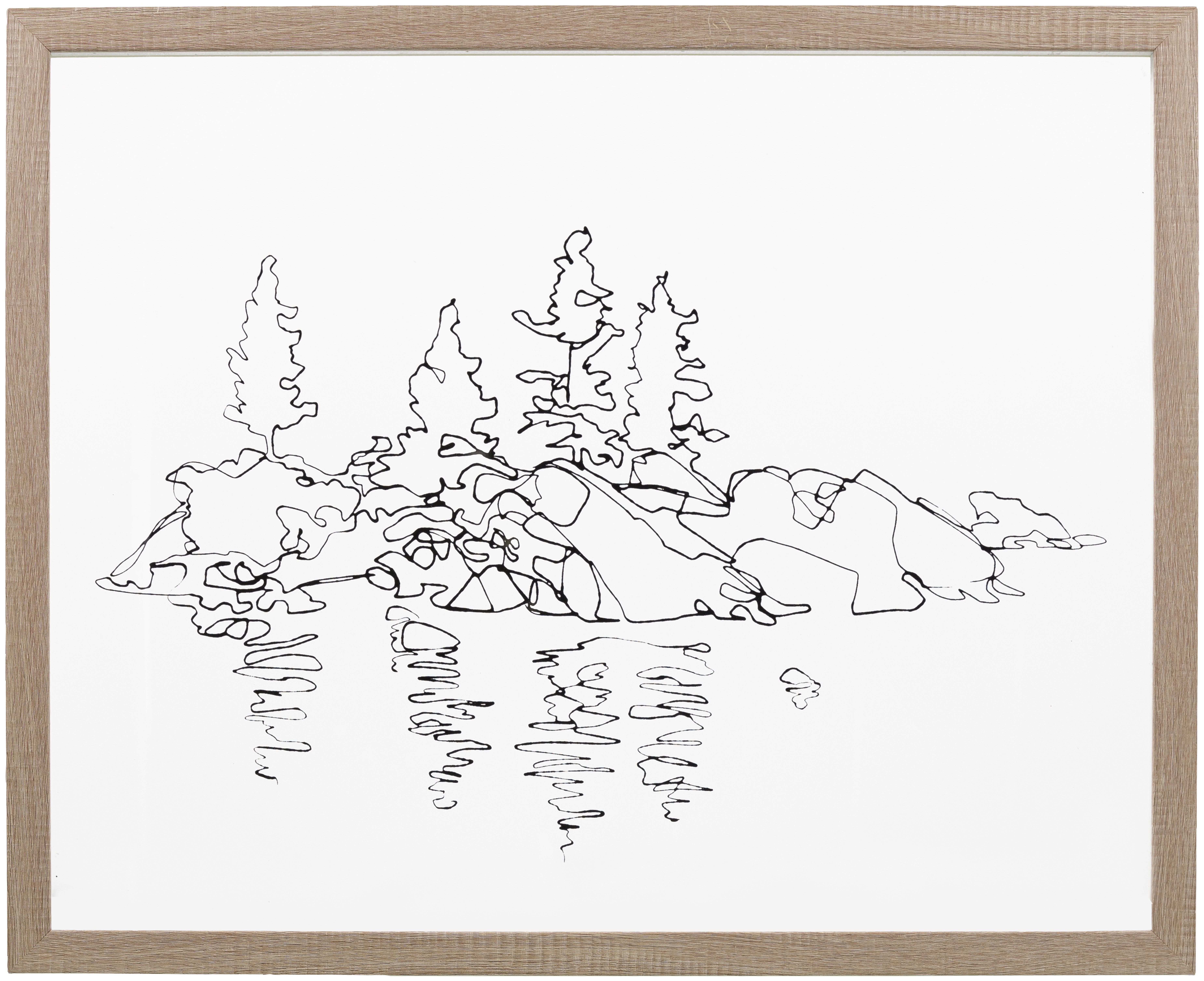Sachse HSE-001 21"H x 17"W x 1"D Framed Art - Surya
