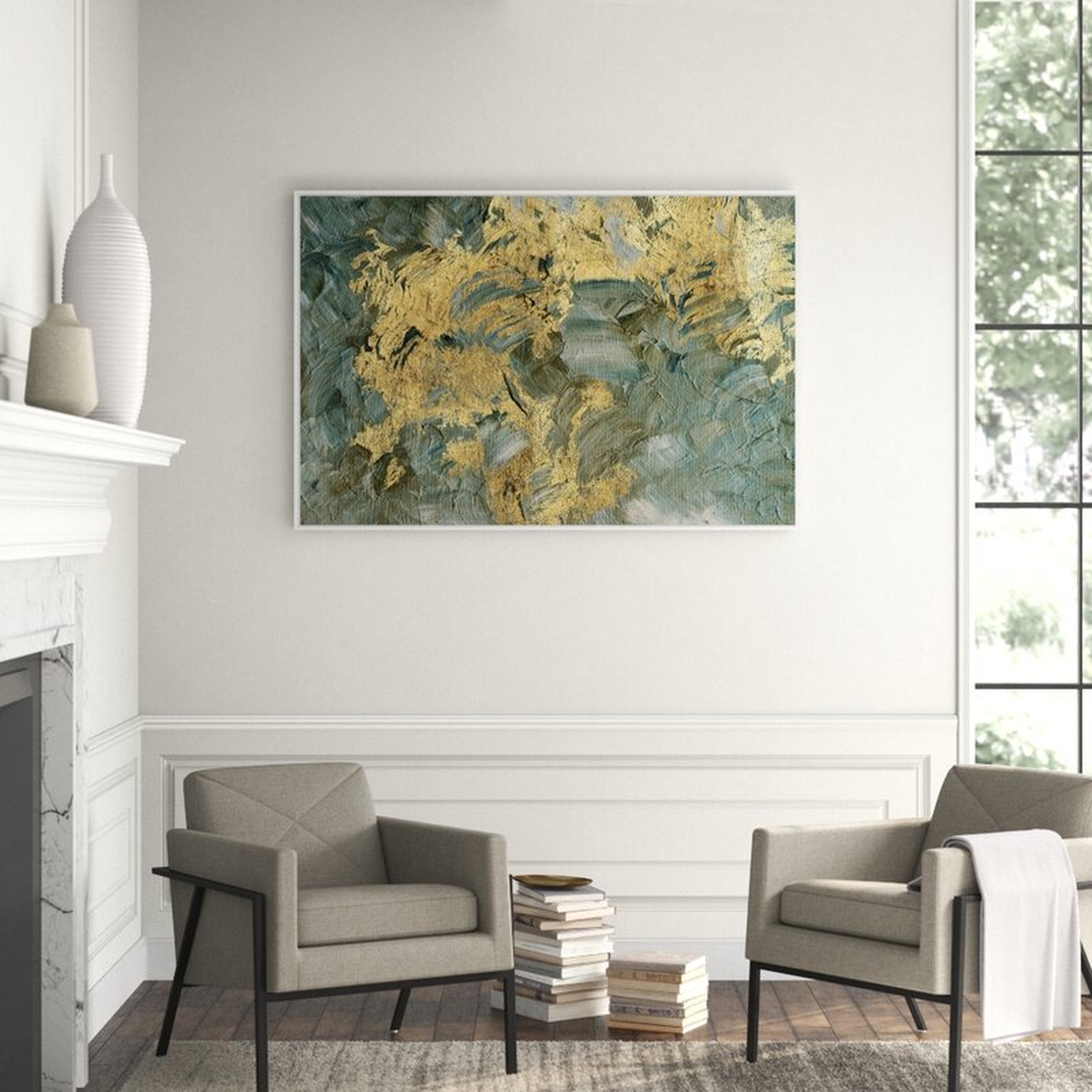 JBass Grand Gallery Collection Golden Mountain - Painting on Canvas - Perigold
