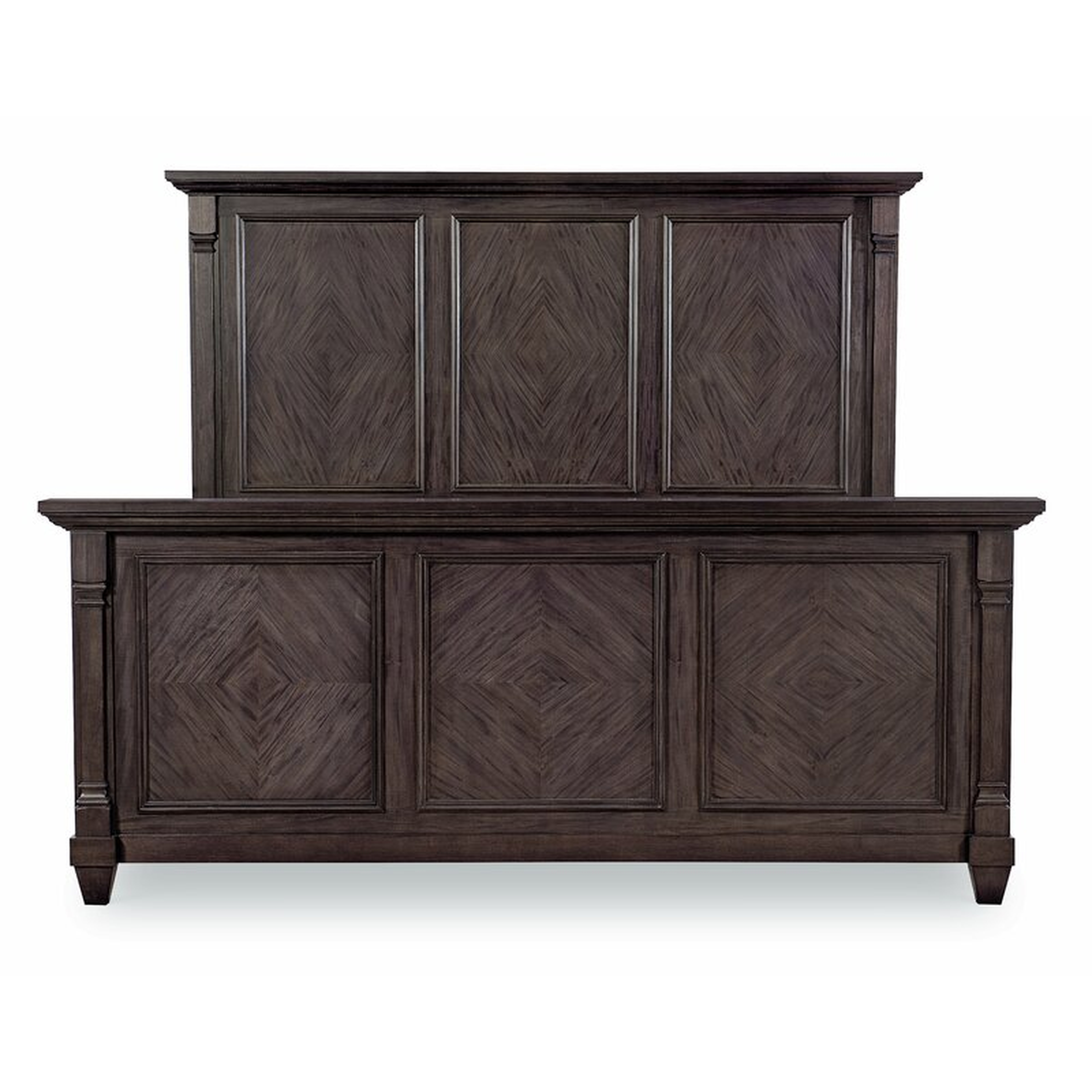 Fine Furniture Design Ashbrooke Upholstered Low Profile Sleigh Bed Size: King, Color: Dark Brown - Perigold