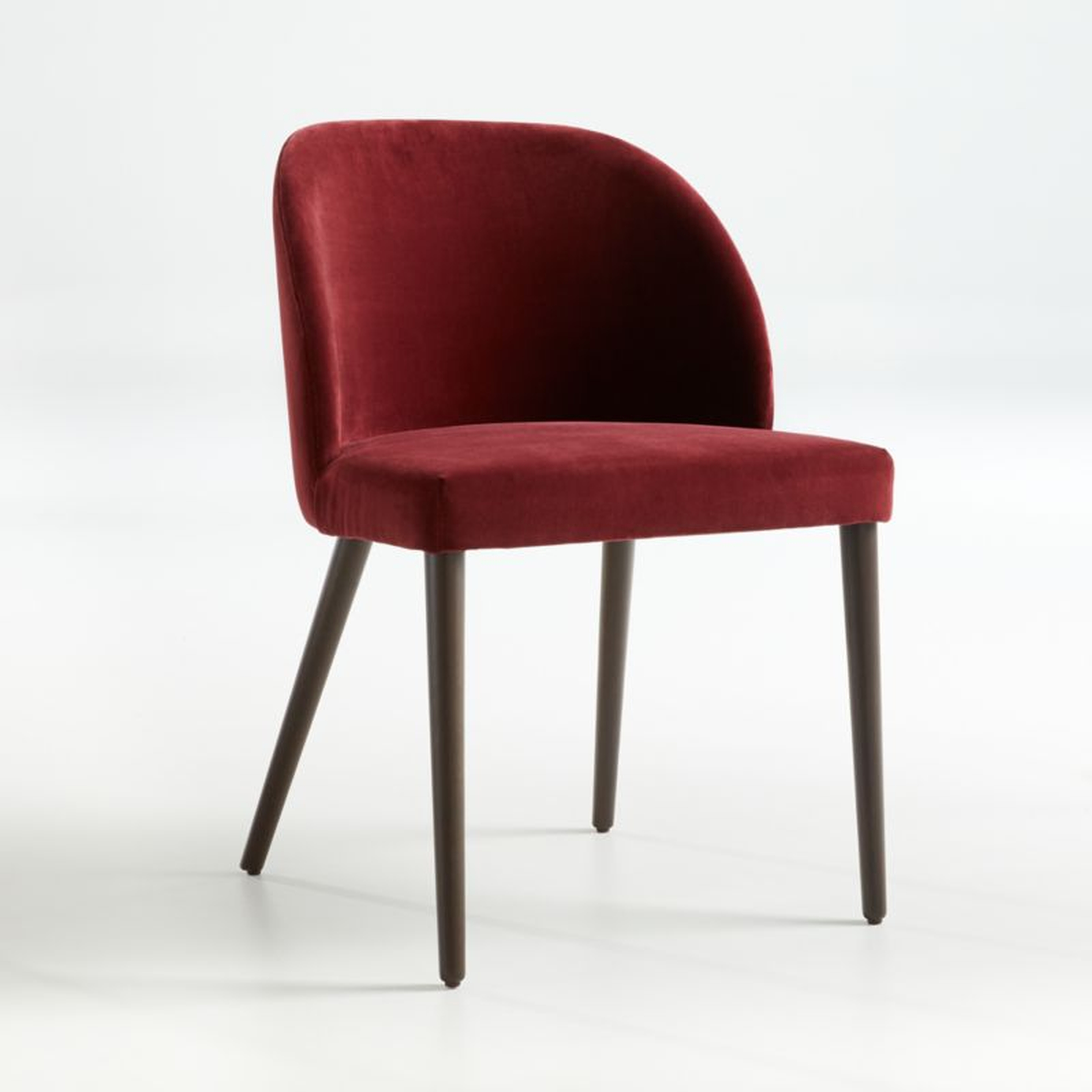 Camille Syrah Velvet Dining Chair - Crate and Barrel