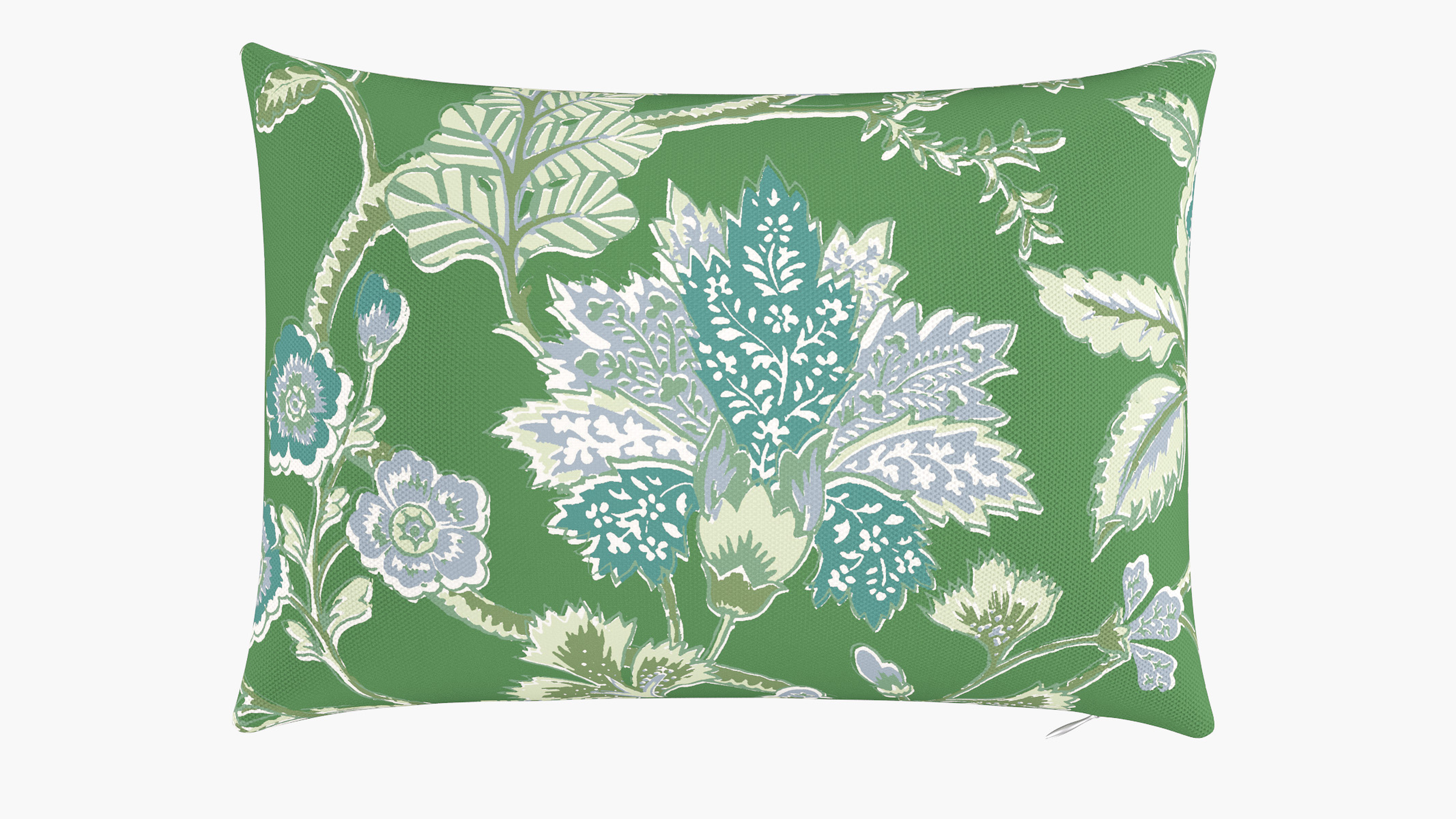 Throw Pillow 14" x 20", Green La Vendee, 14" x 20" - The Inside