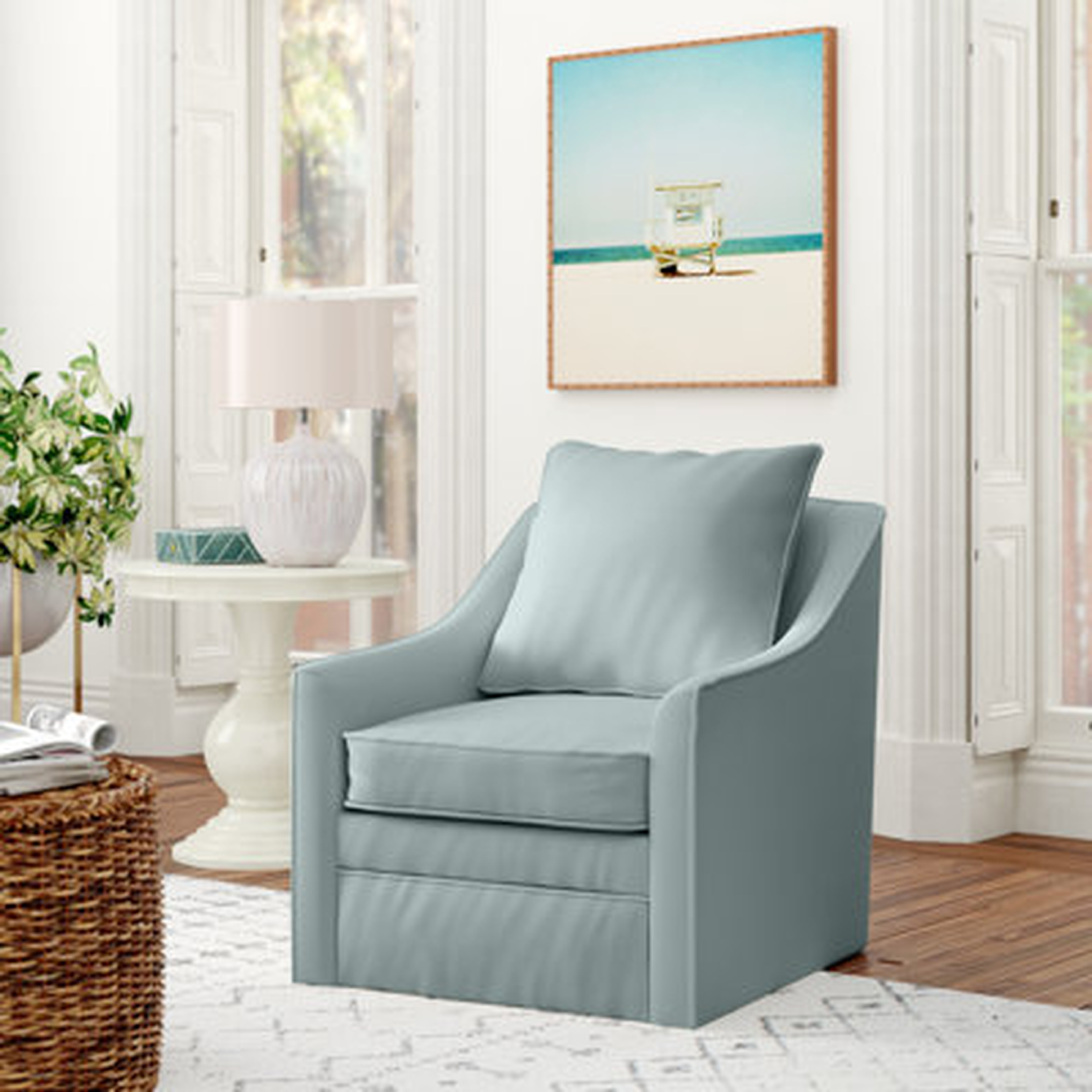 Aaronsburg 30" Wide Swivel Armchair - Wayfair