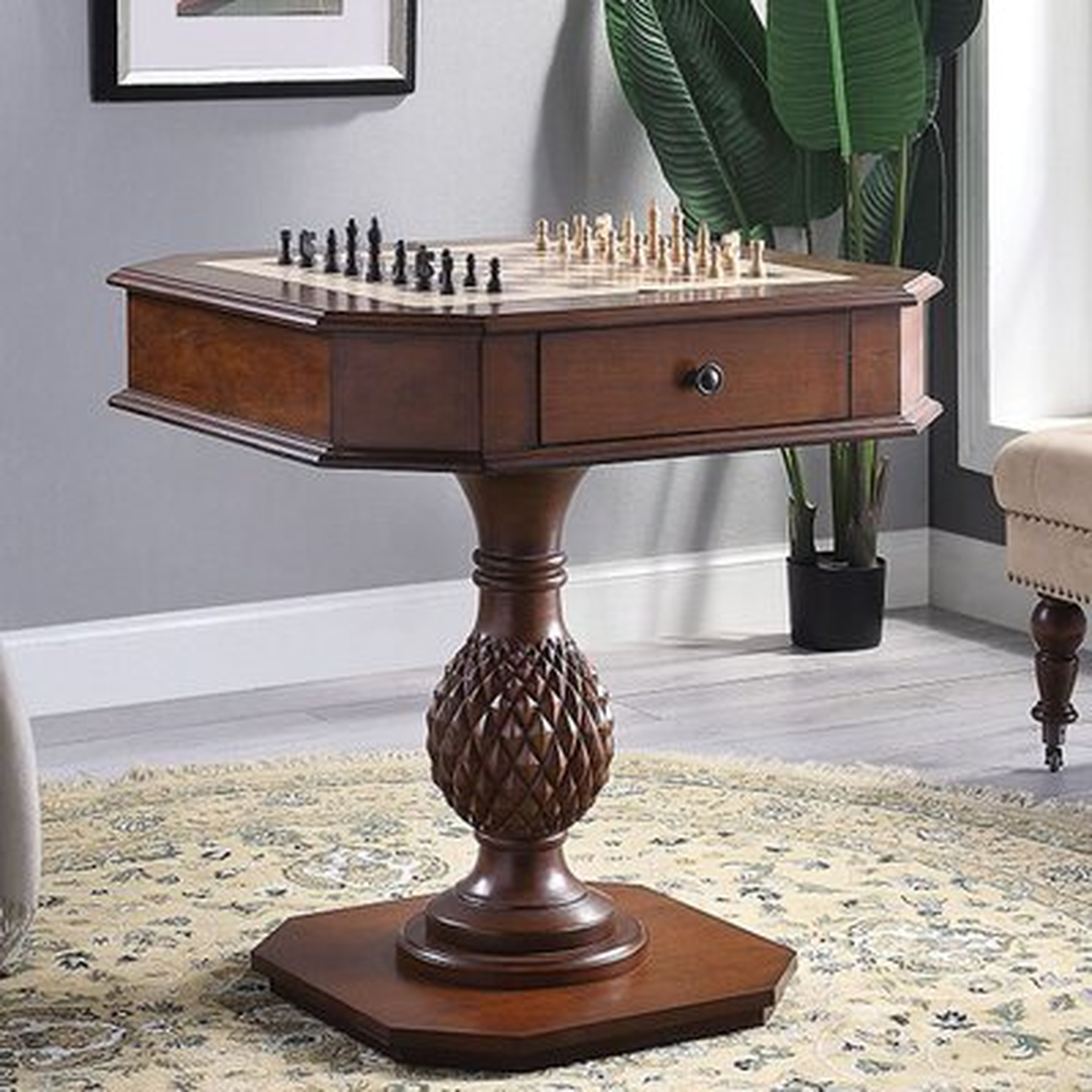 28" Thedford Chess & Backgammon Table - Wayfair
