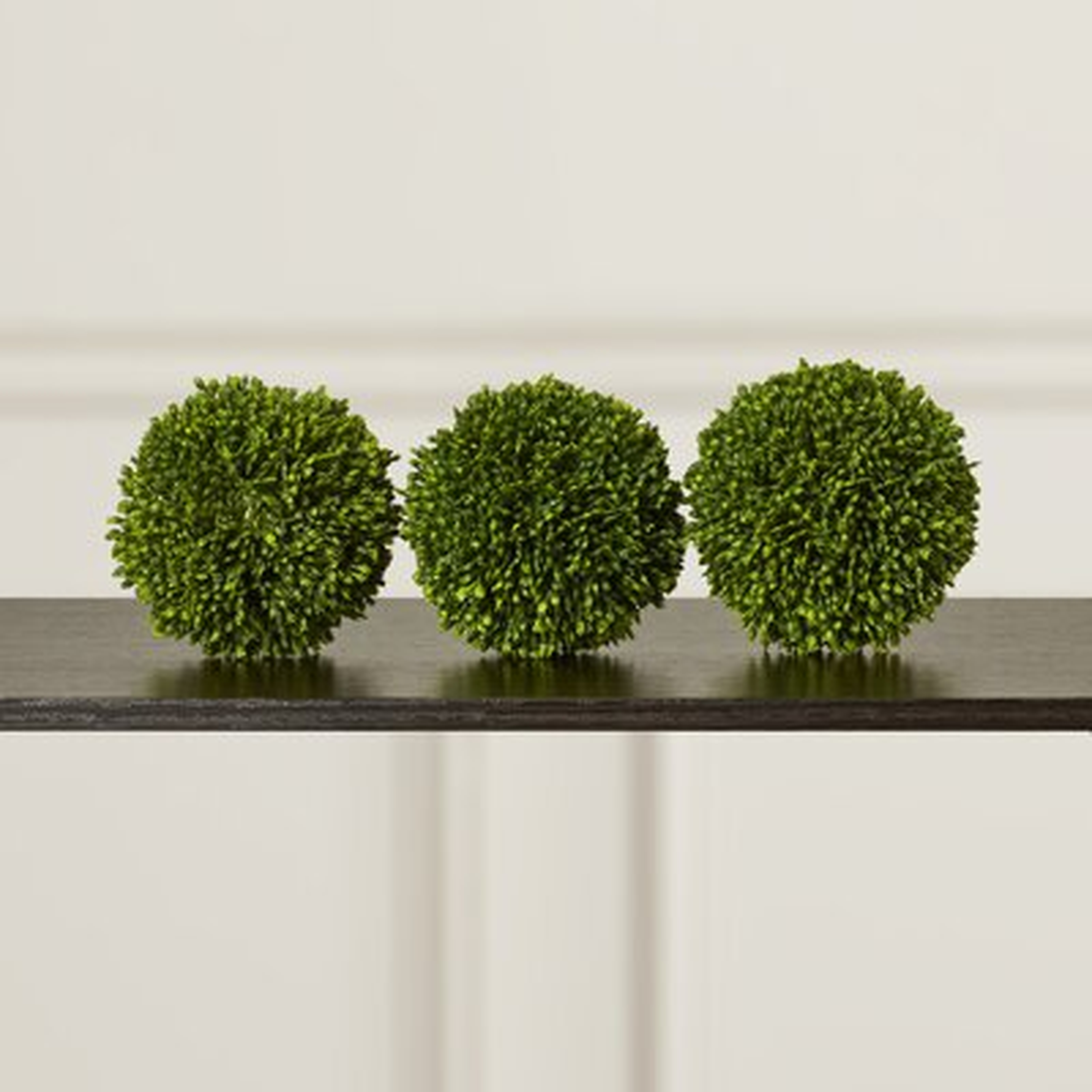 Ball Decor Boxwood Topiary (set of 3) - Wayfair