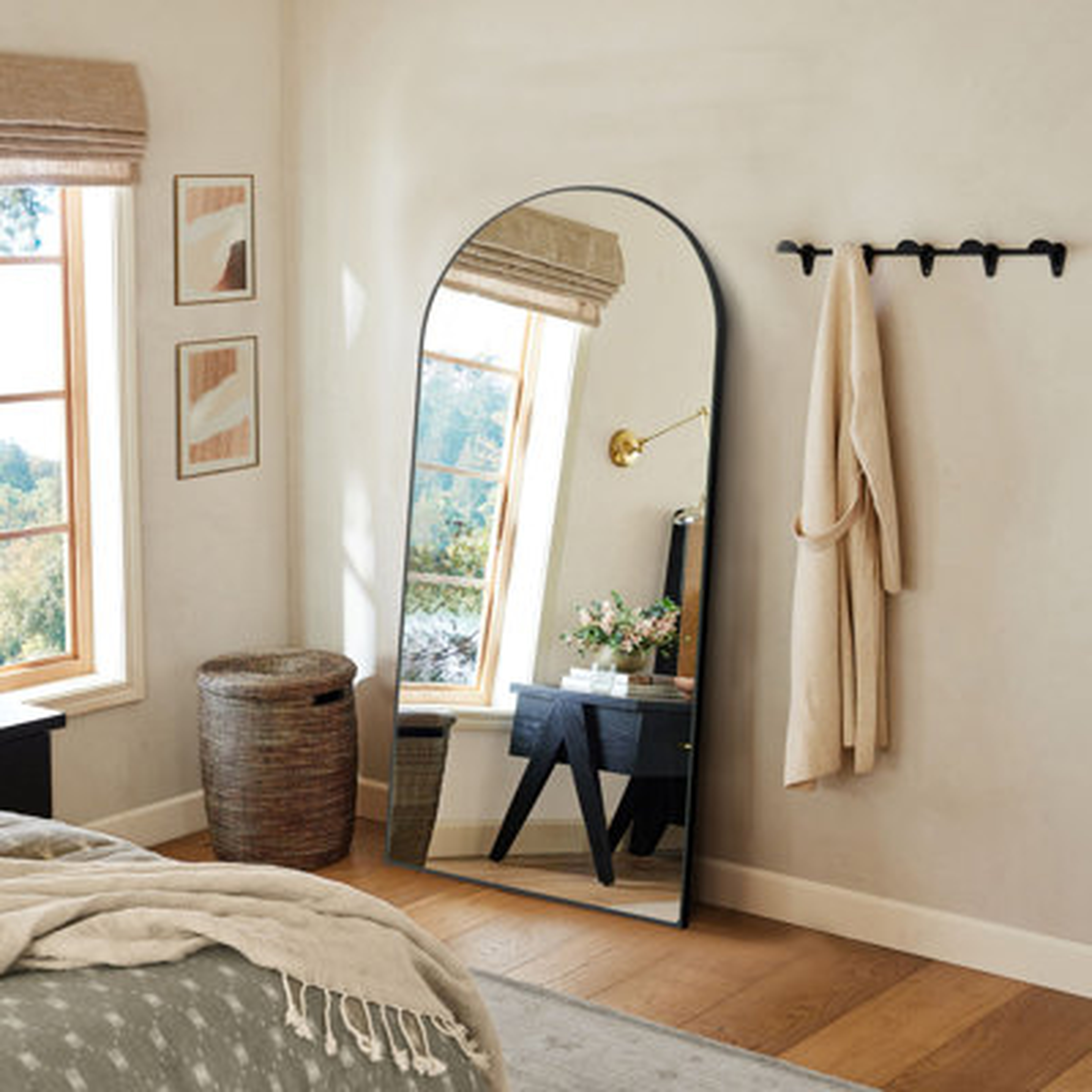 Arch Wood Full Length Mirror - Wayfair