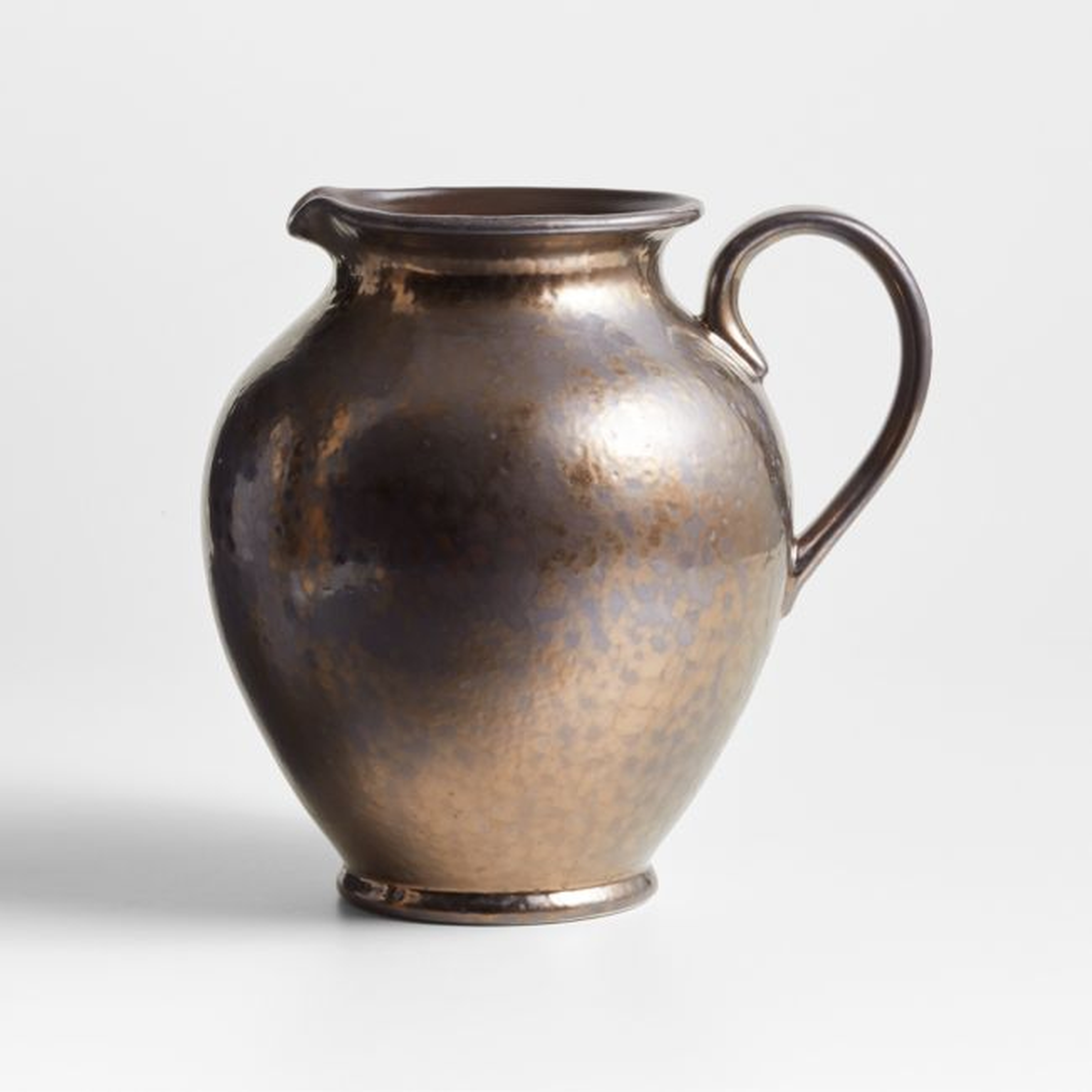 Uplifter Silver Pitcher with Handle by Leanne Ford - Crate and Barrel