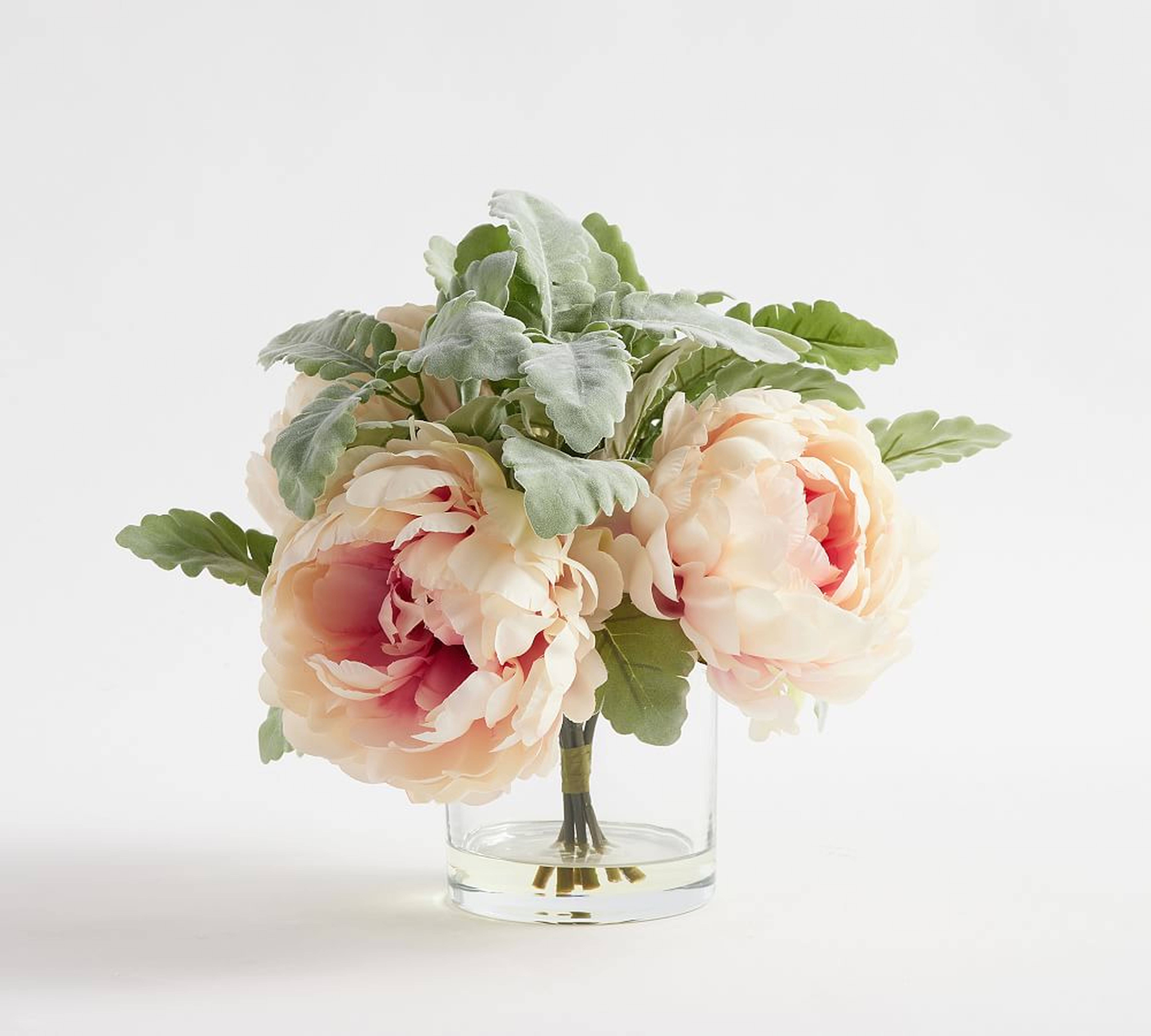 Tree Peony Composed Arrangement, One, Pink - Pottery Barn
