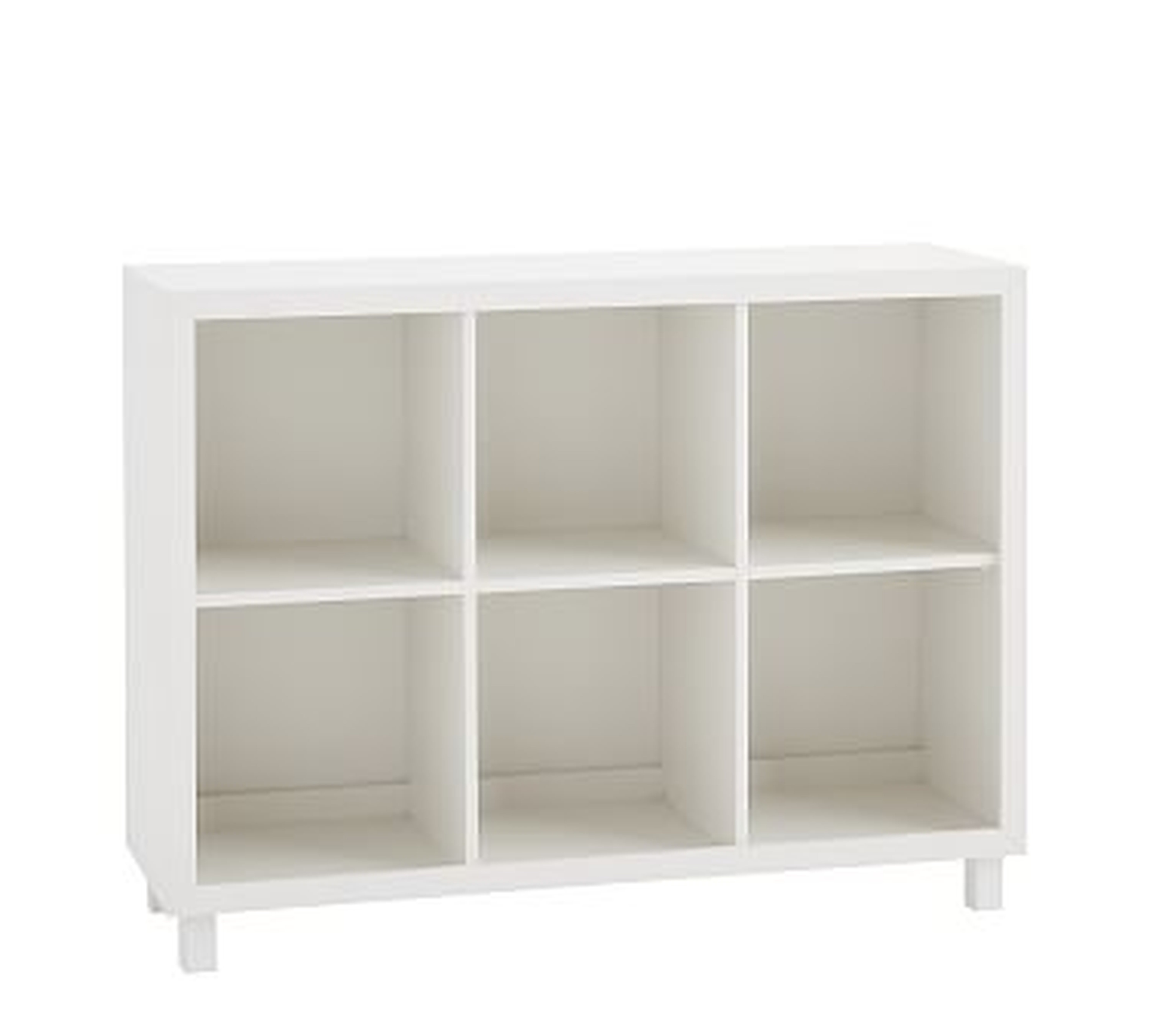 Horizontal Cubby Bookcase, Simply White - Pottery Barn Kids