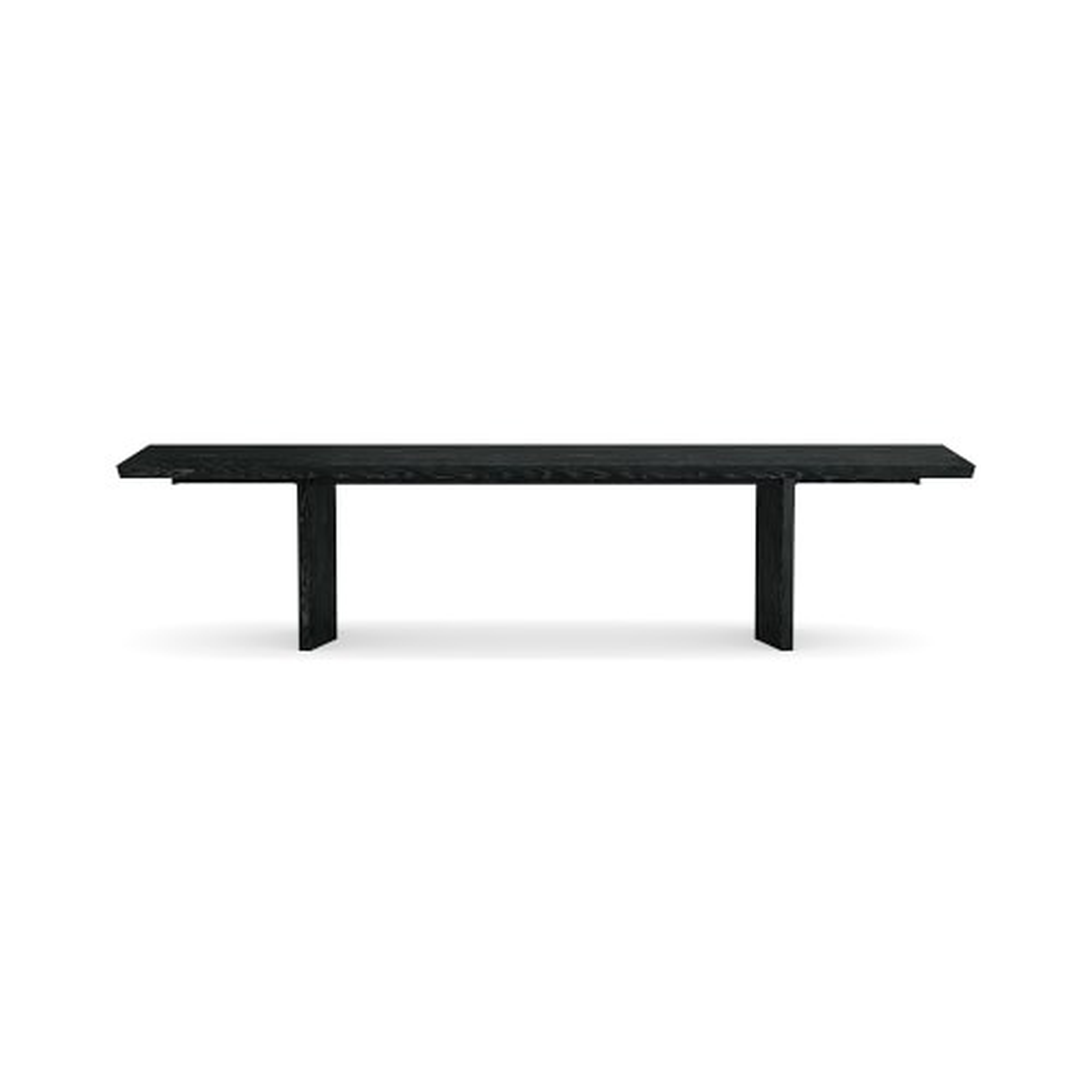 Knife Edge Extendable Dining Table, Rectangular, 96 - 132, Wood, Ebony - Williams Sonoma