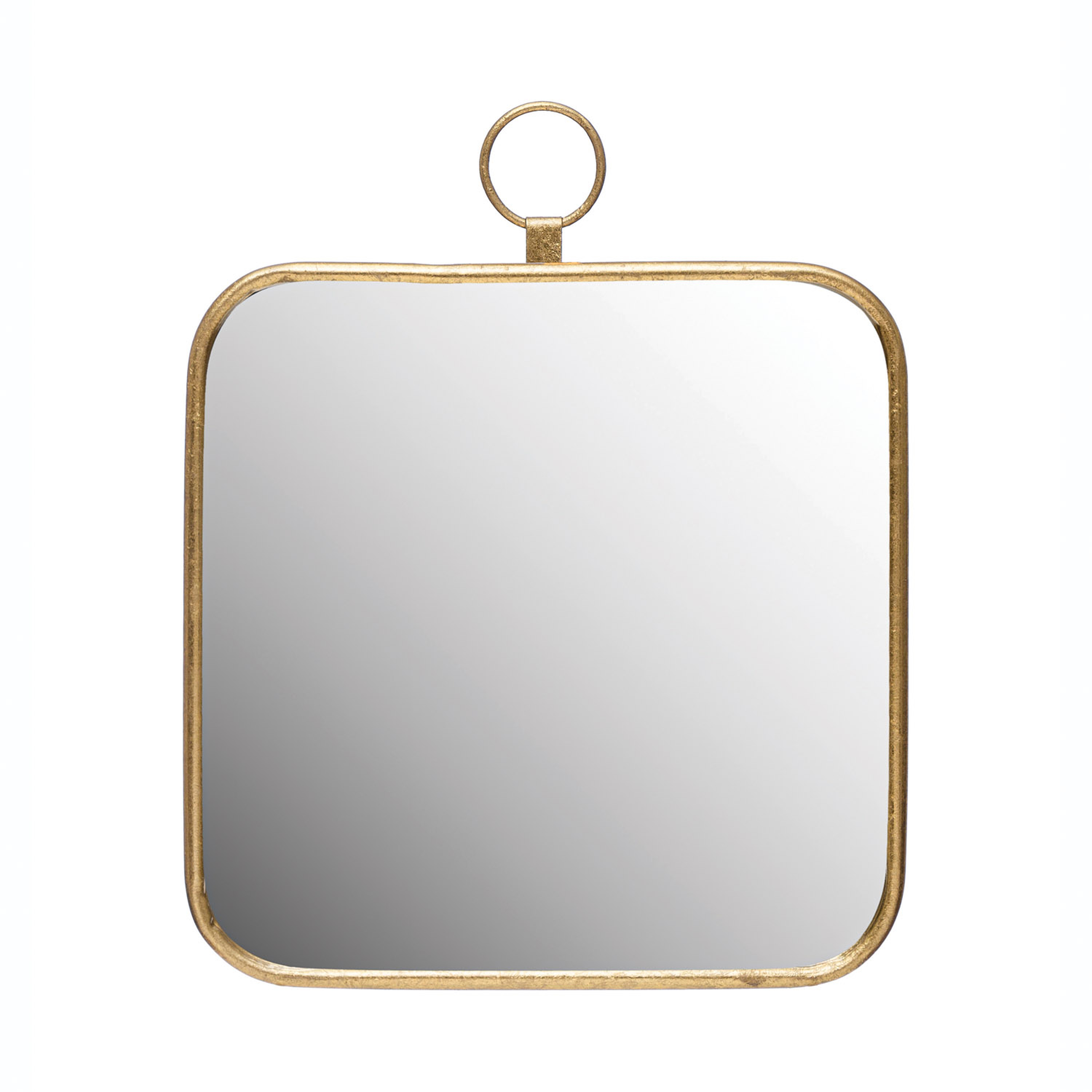 Metal Framed Wall Mirror, Gold Finish - Creative Co-Op