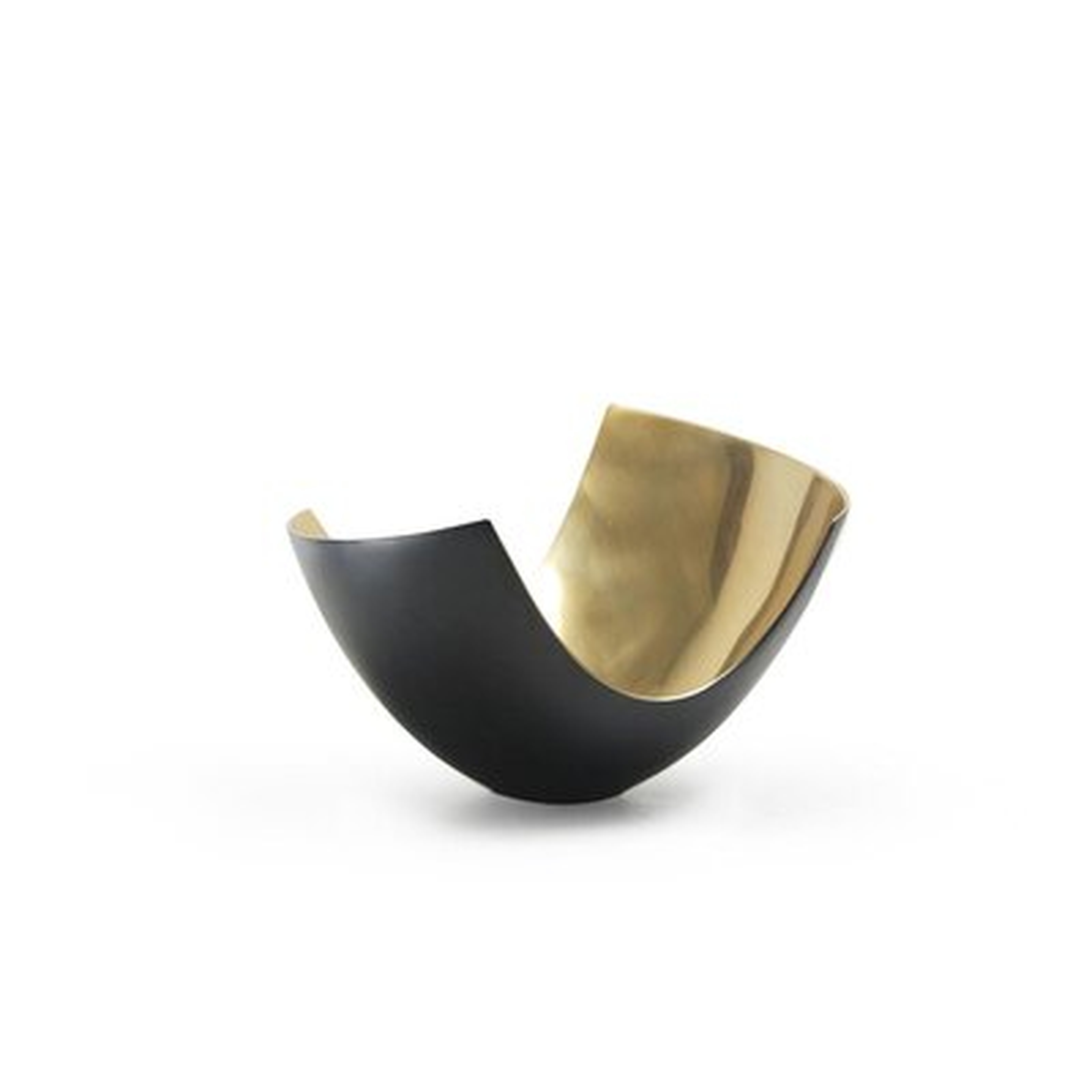 Elegant Metal Curve Vase - Wayfair