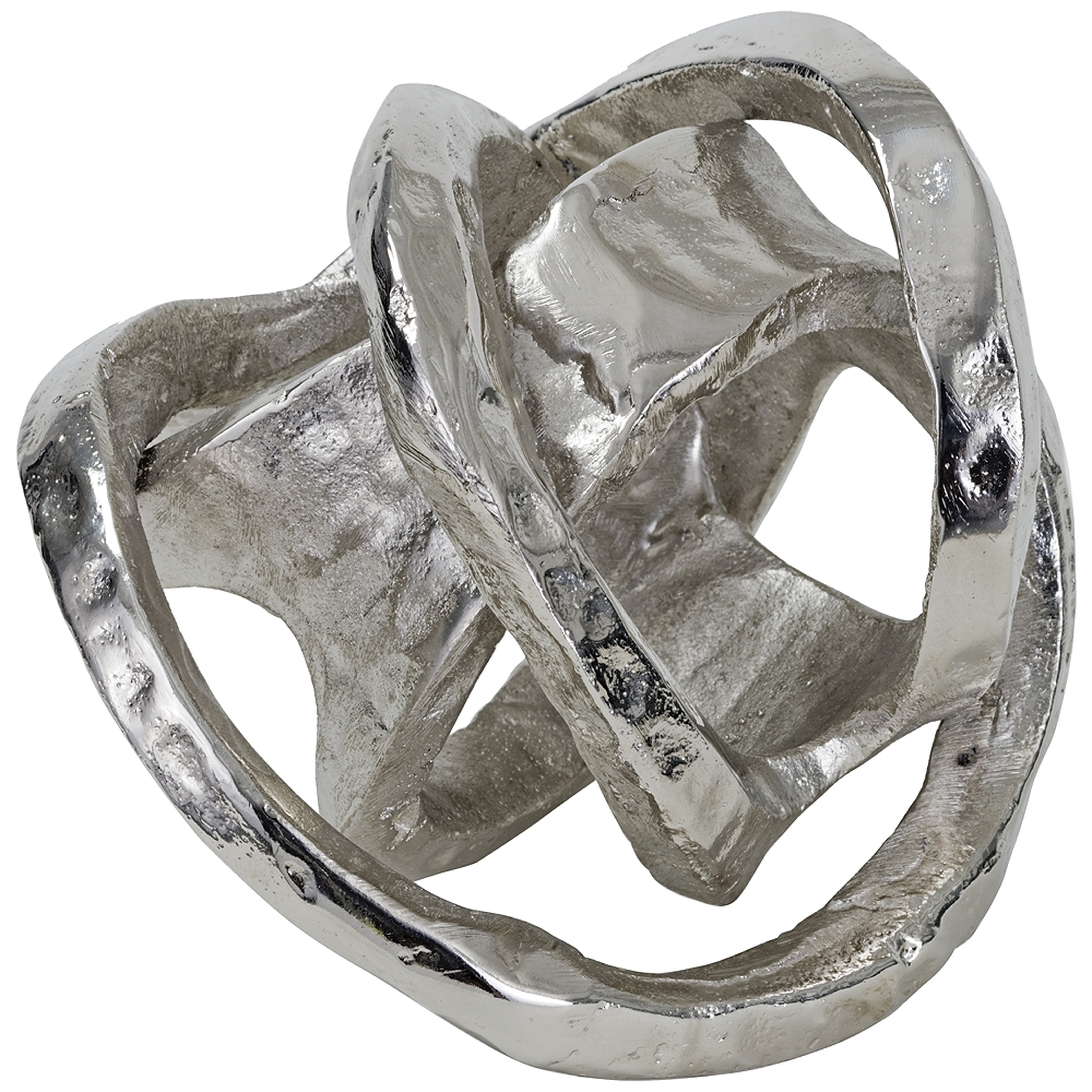 Regina Andrew Design 7"H Nickel Metal Knot Sculpture - Style # 9N186 - Lamps Plus