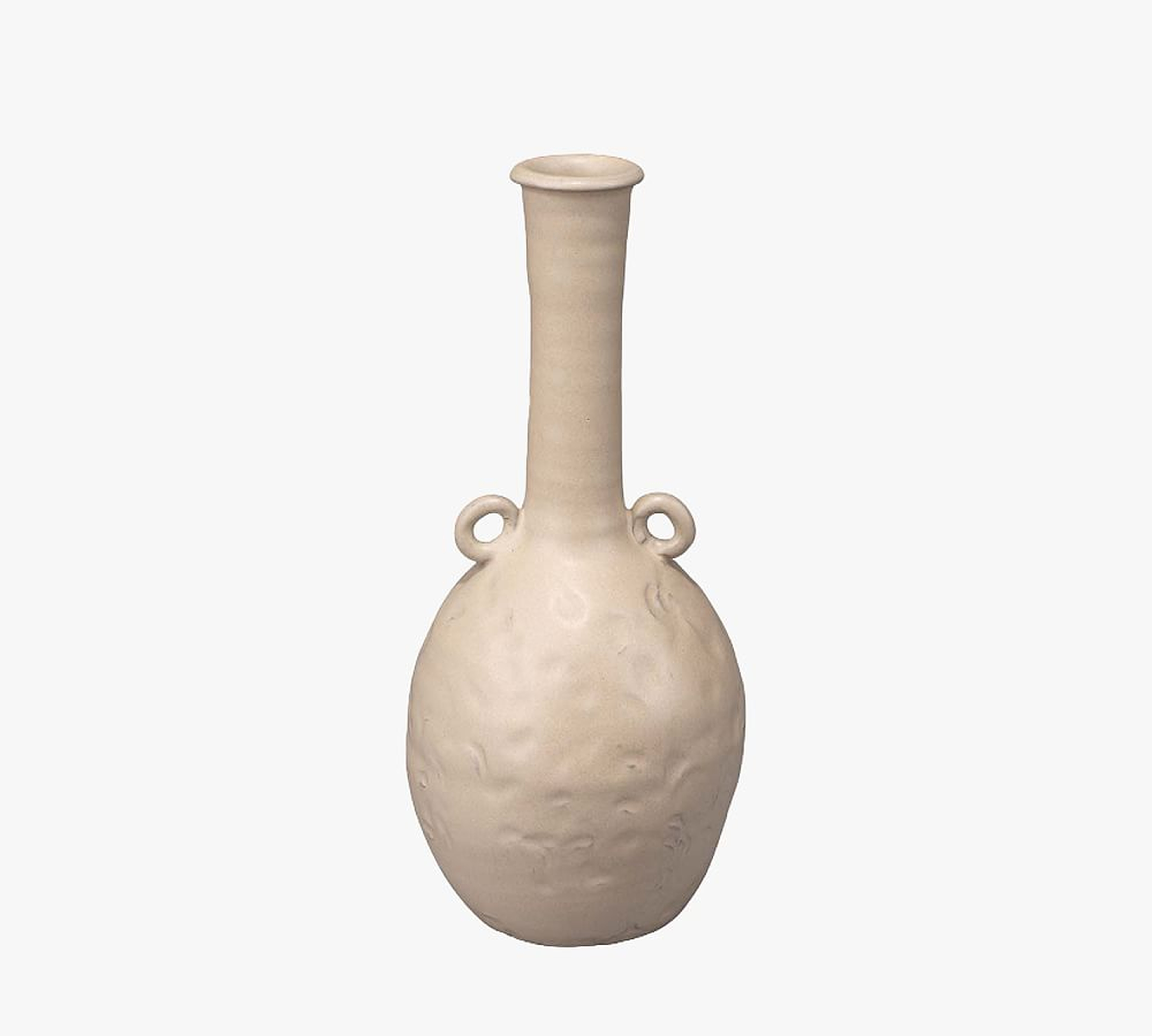 Lennon Handcrafted Ceramic Vase, 12"H - Pottery Barn