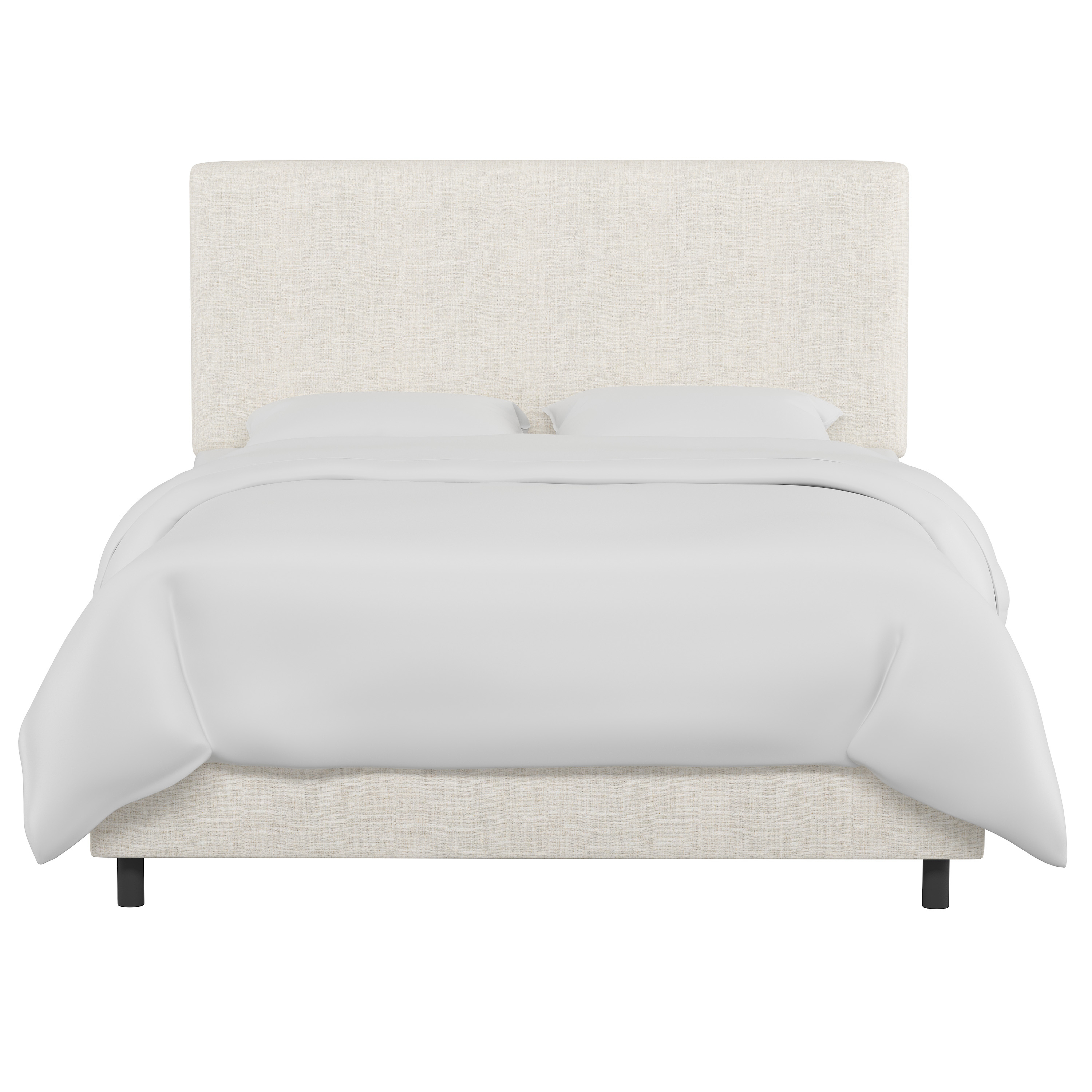 California King Sawyer Bed in Linen Talc - Skyline Furniture