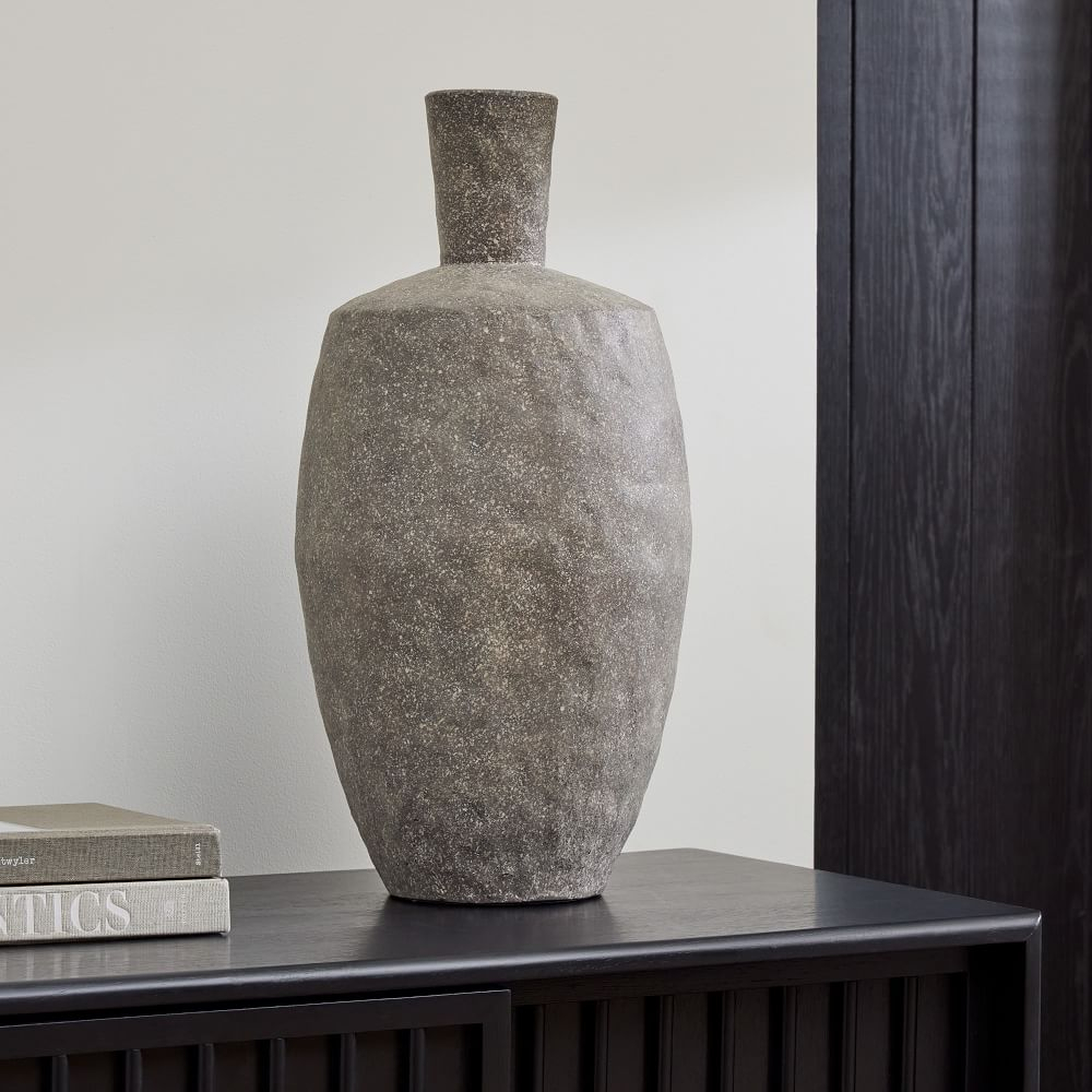 Shape Studies Vases, Vase, Gray, Ceramic, Oversized - West Elm