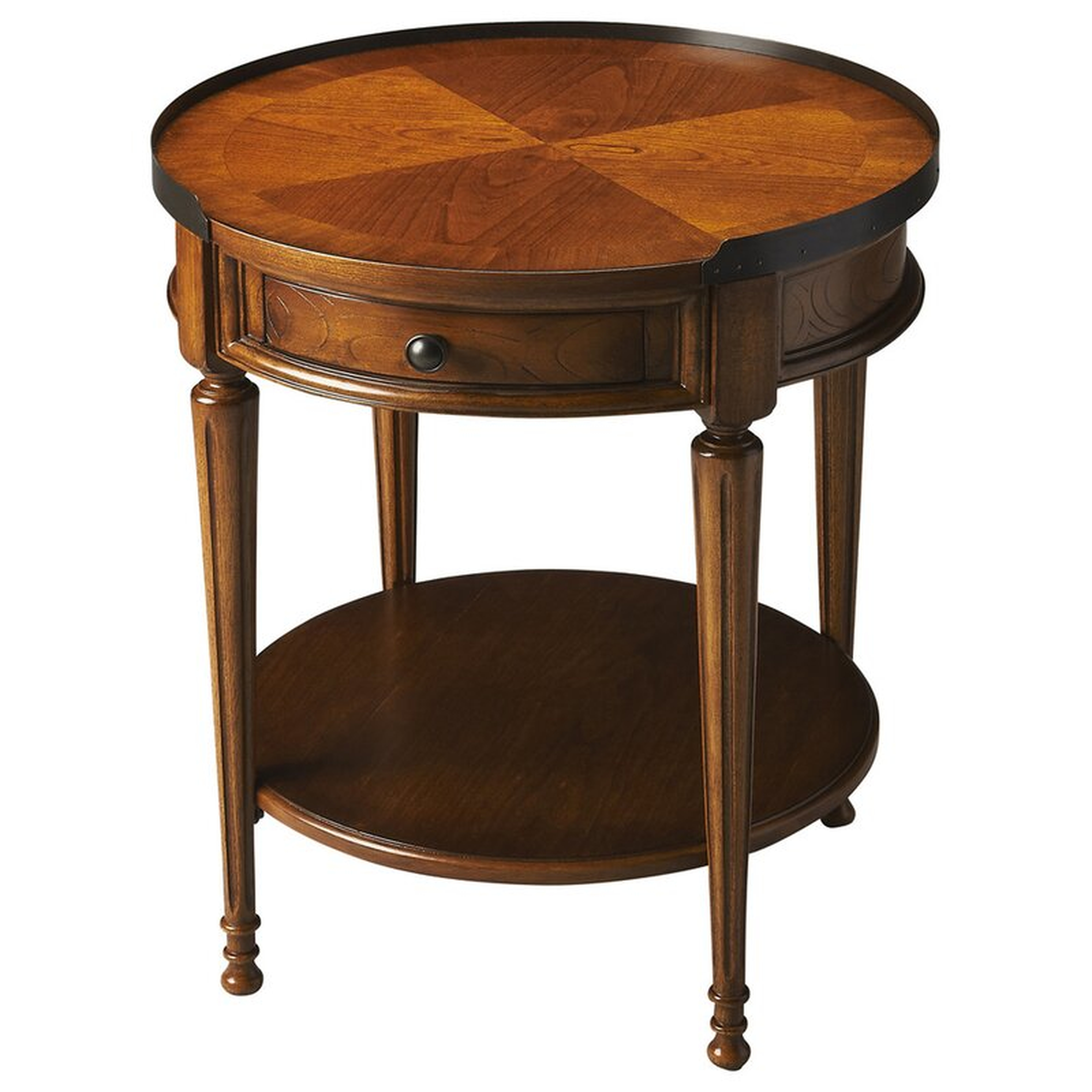 End Table with Storage Color: Olive Ash Burl - Perigold