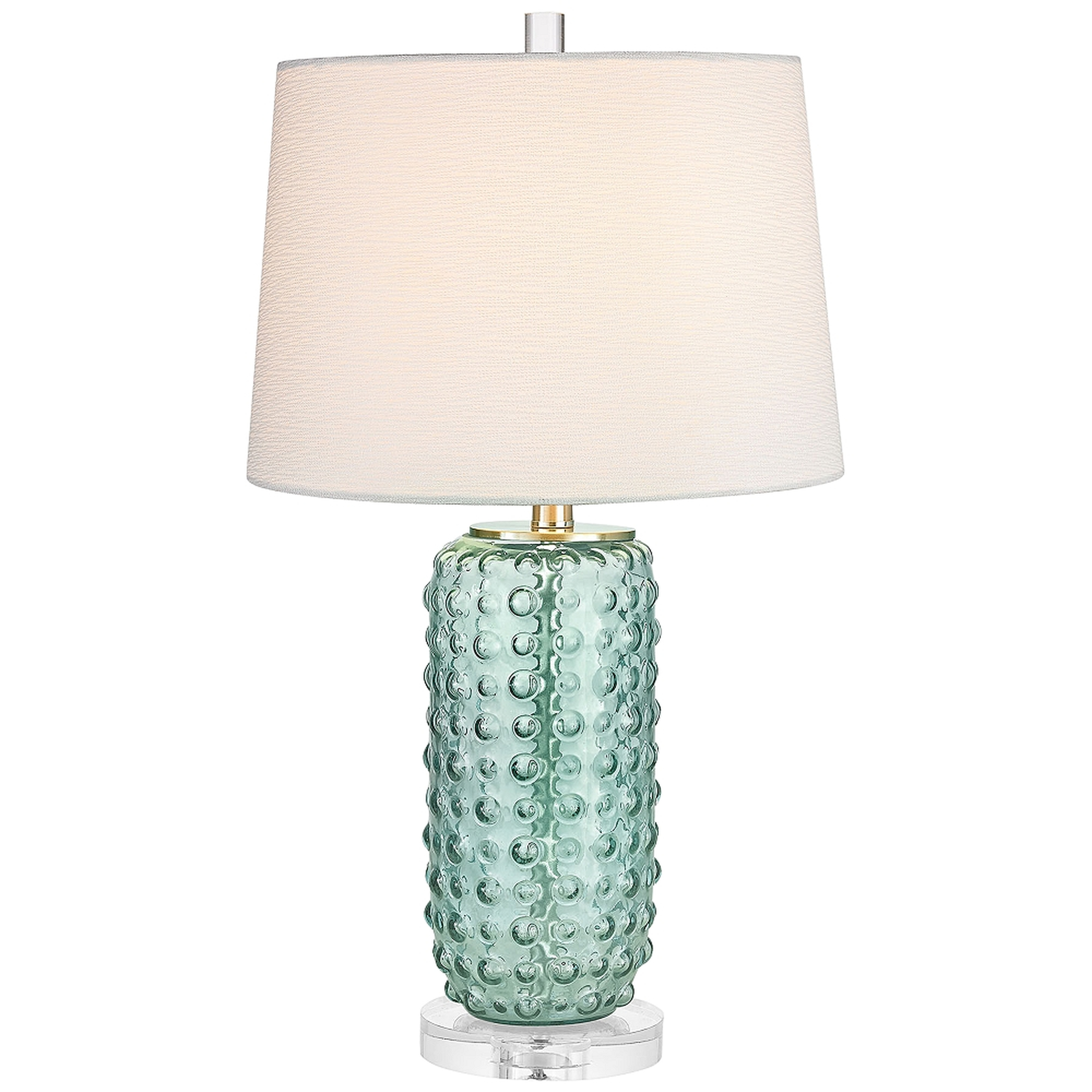 Dimond Caicos Green Glass Vase Table Lamp - Style # 842R0 - Lamps Plus