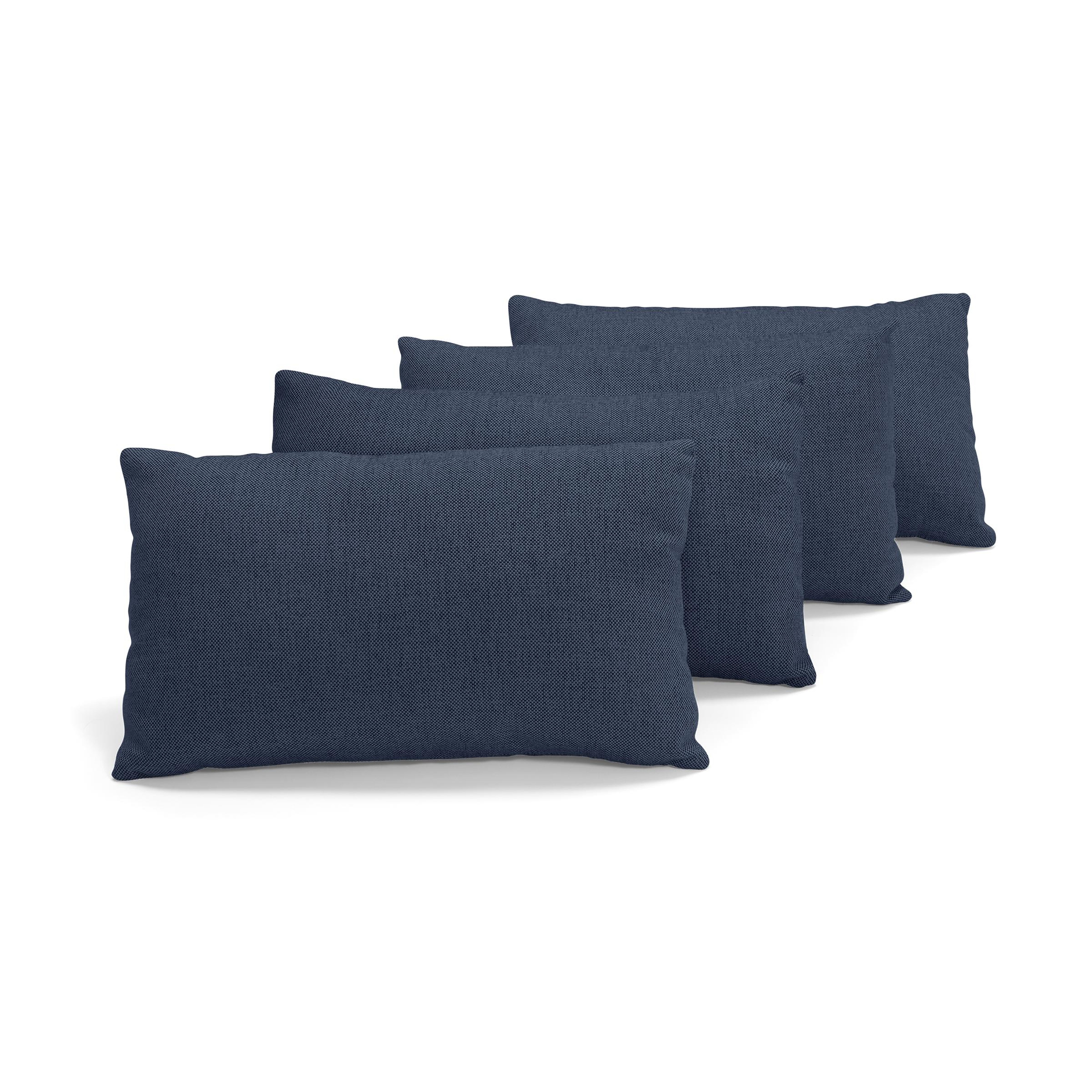 Nomad Lumbar Pillow Navy Blue (Set of Three) - Burrow