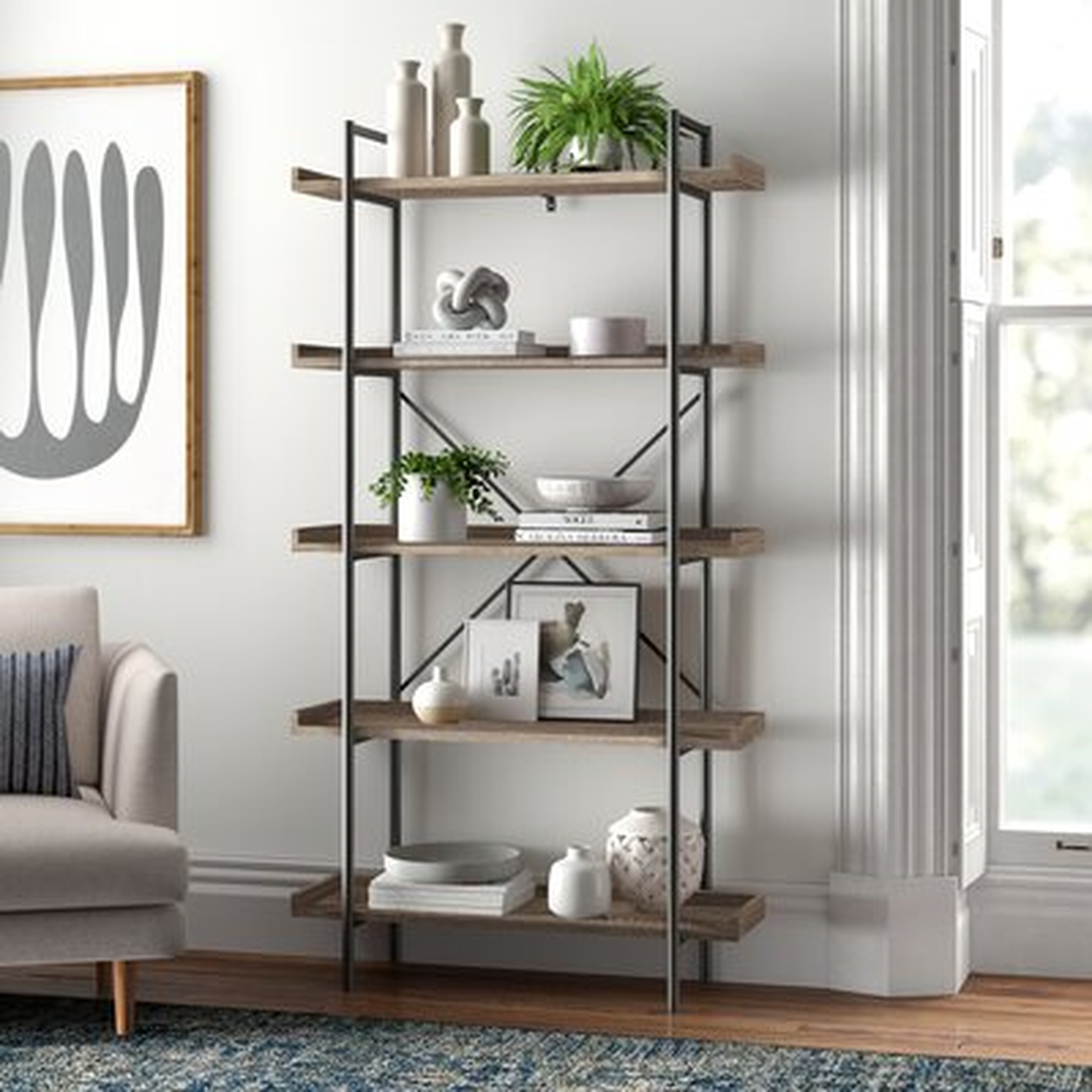 Castellon 68" H x 36" W Etagere Bookcase - Wayfair