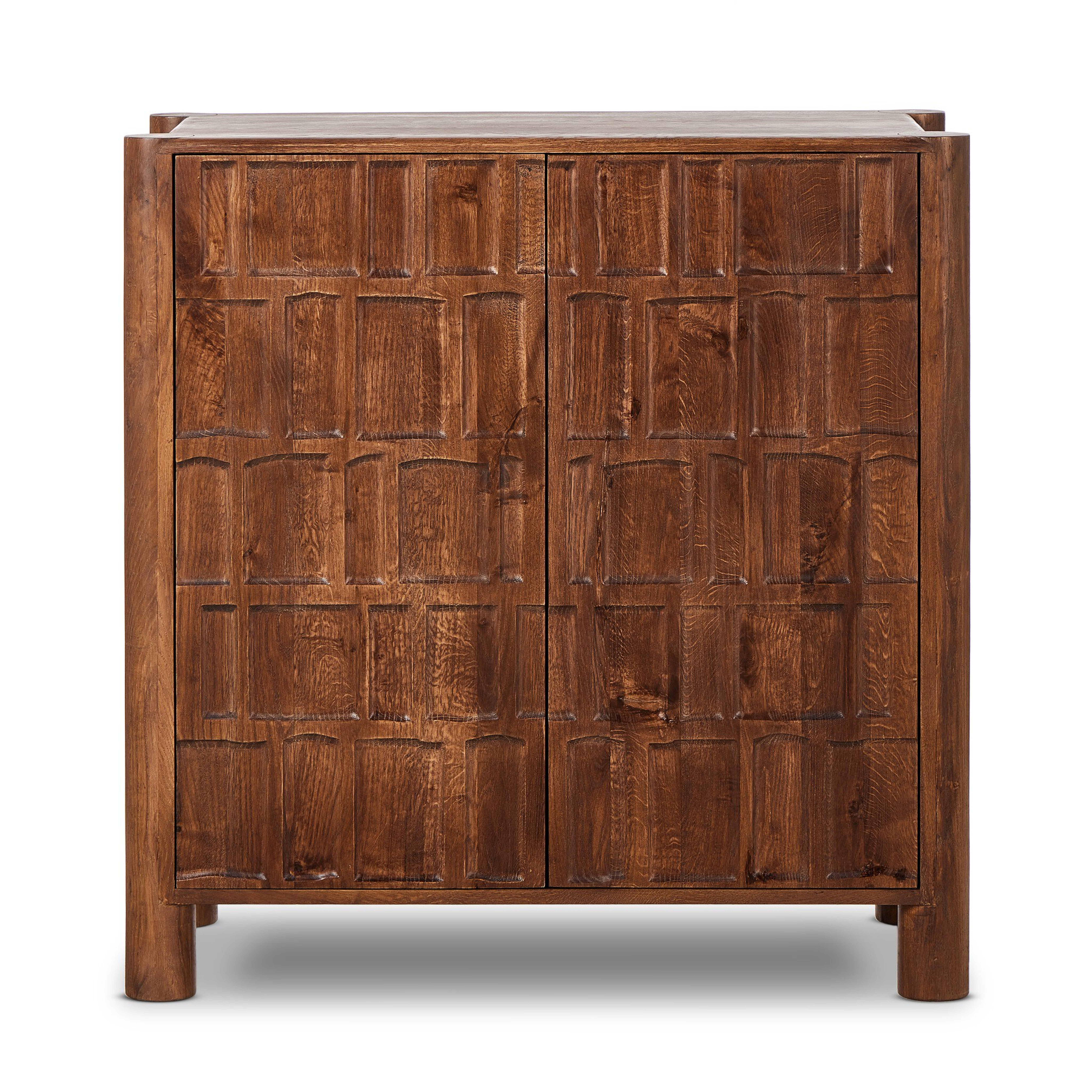 Ezri Bar Cabinet - Cocoa Oak - Four Hands
