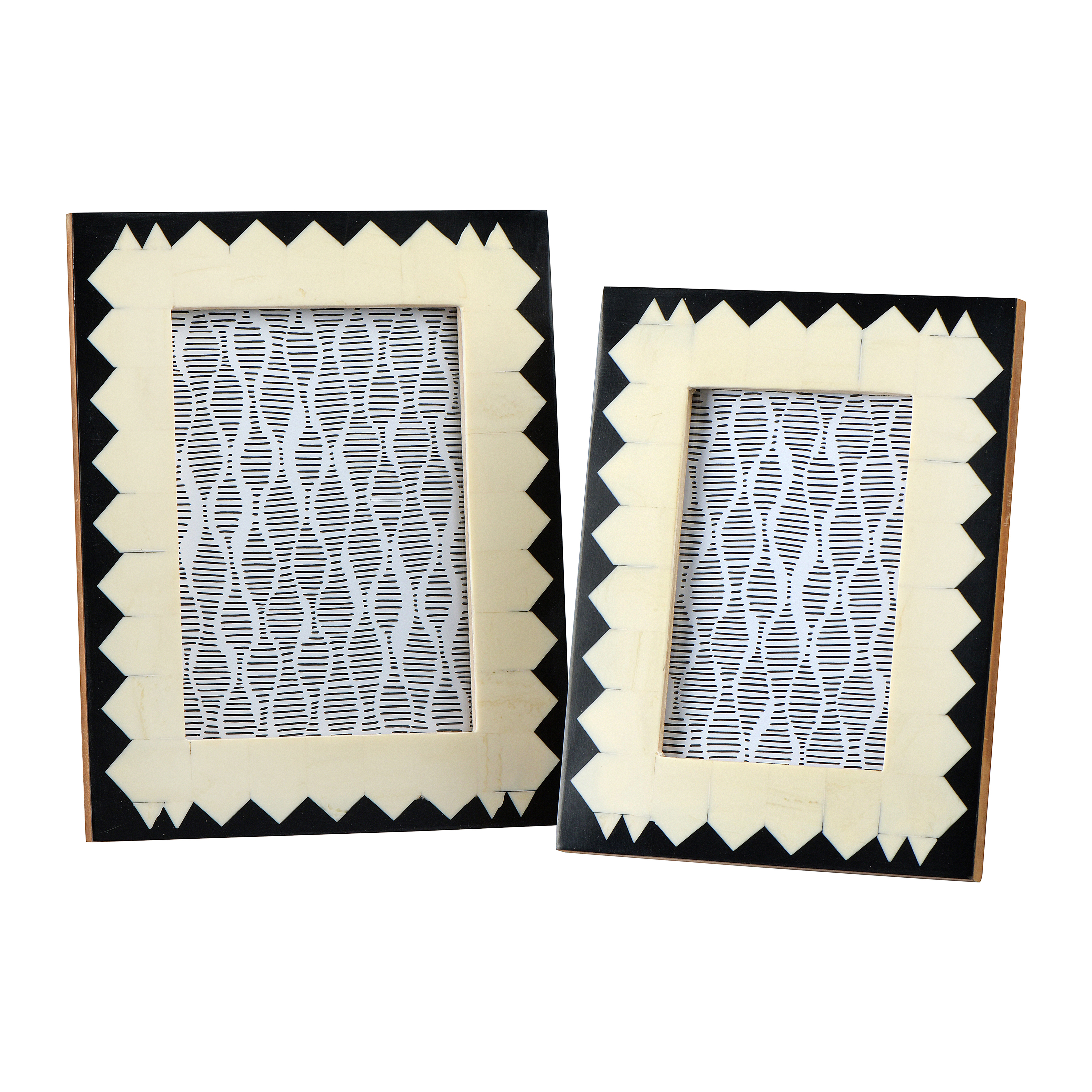 Resin Photo Frames, Set of 2 (4x6” and 5x7”) - Creative Co-Op