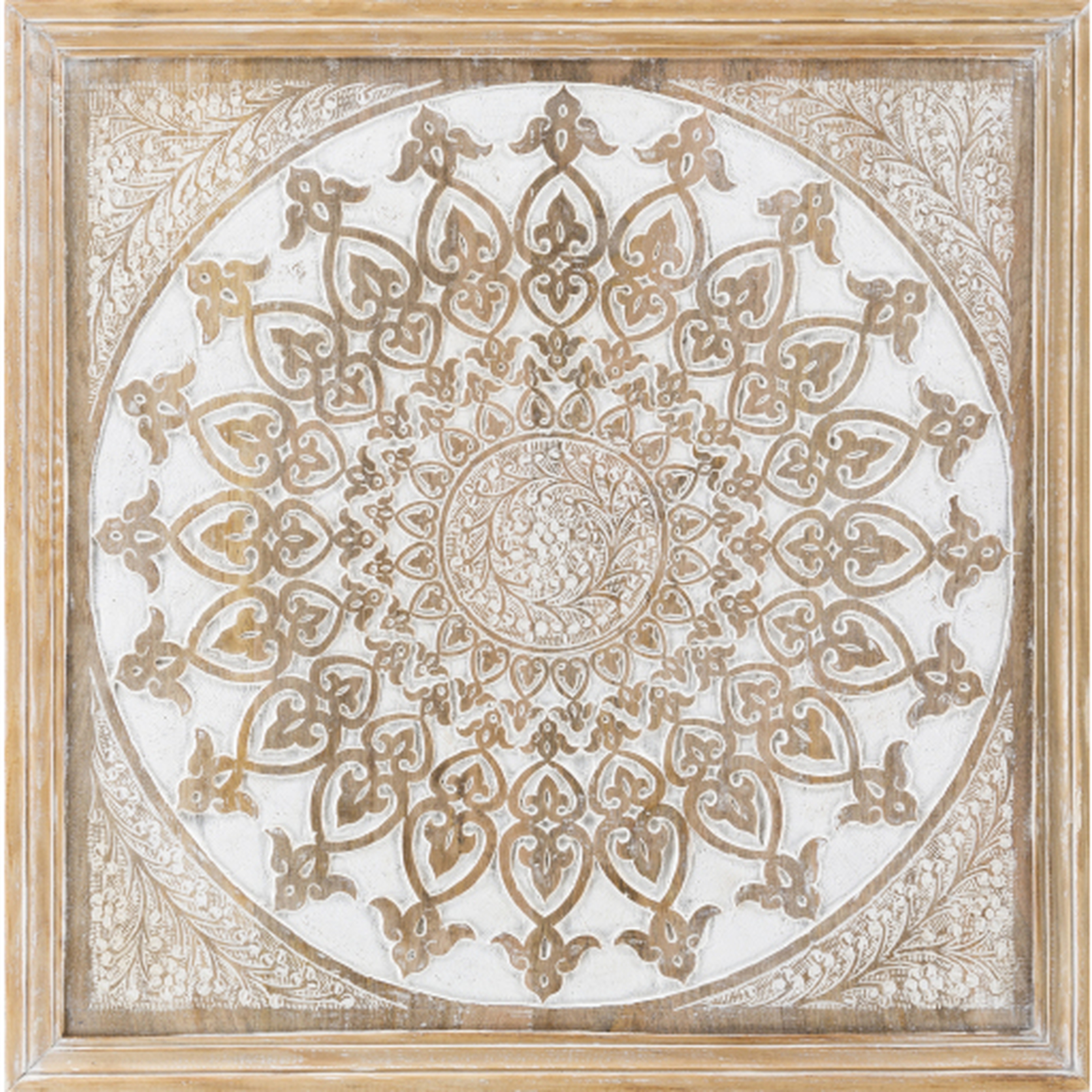 Nadia NDI-001 24"H x 24"W x 2"D Dimensional Wall Accent - Surya