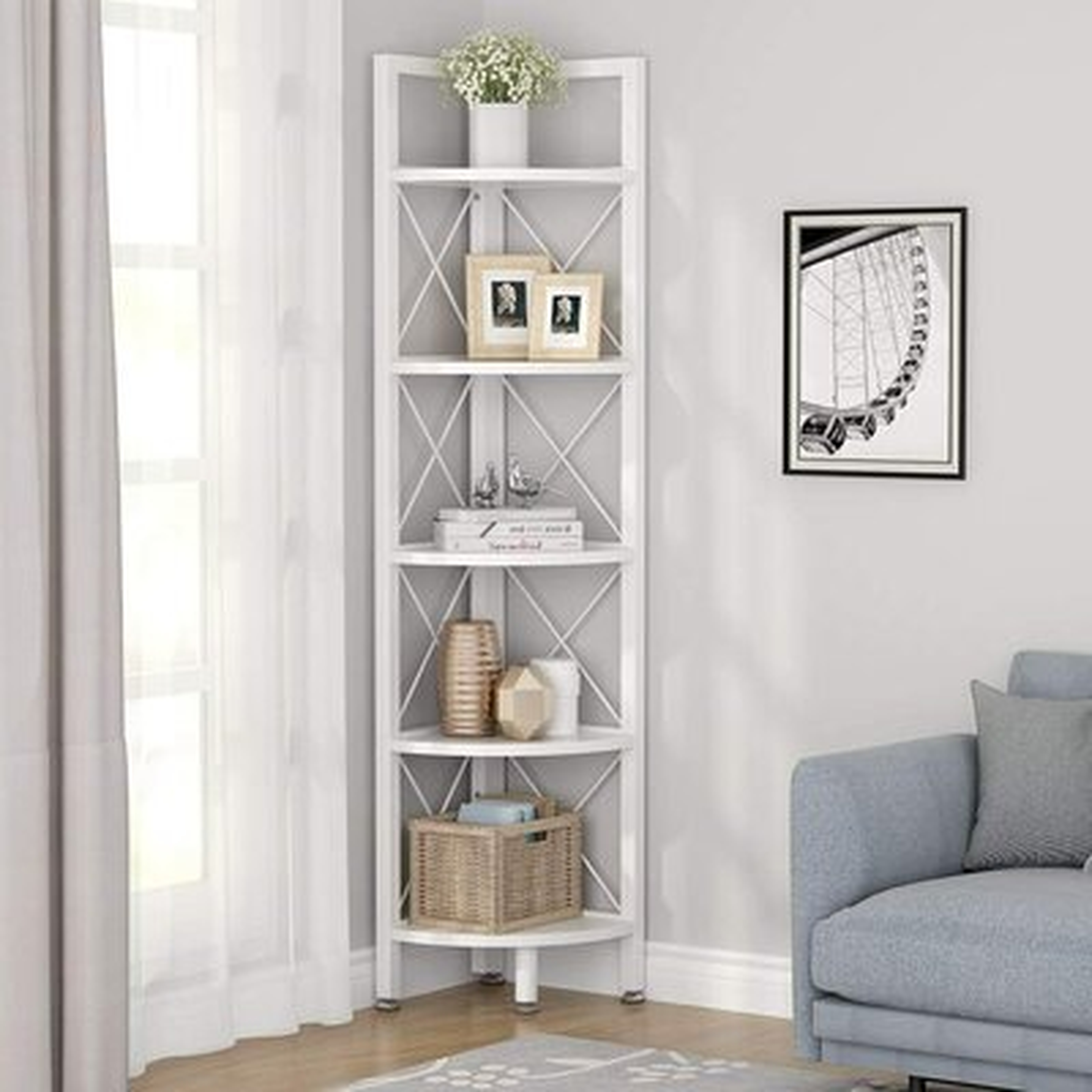 Wibeke Corner Bookcase - Wayfair