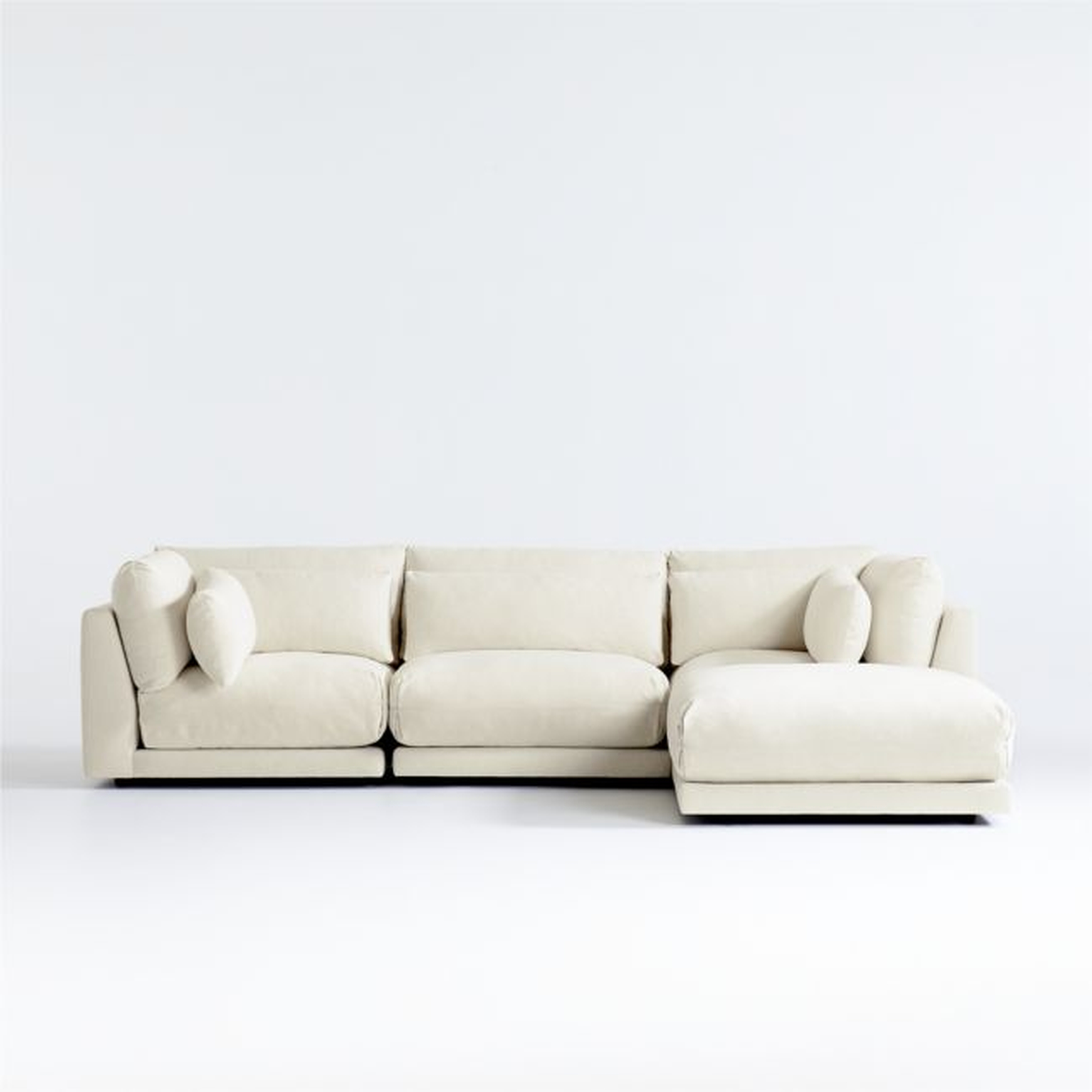 Plush 4-Piece Sectional Sofa - Crate and Barrel