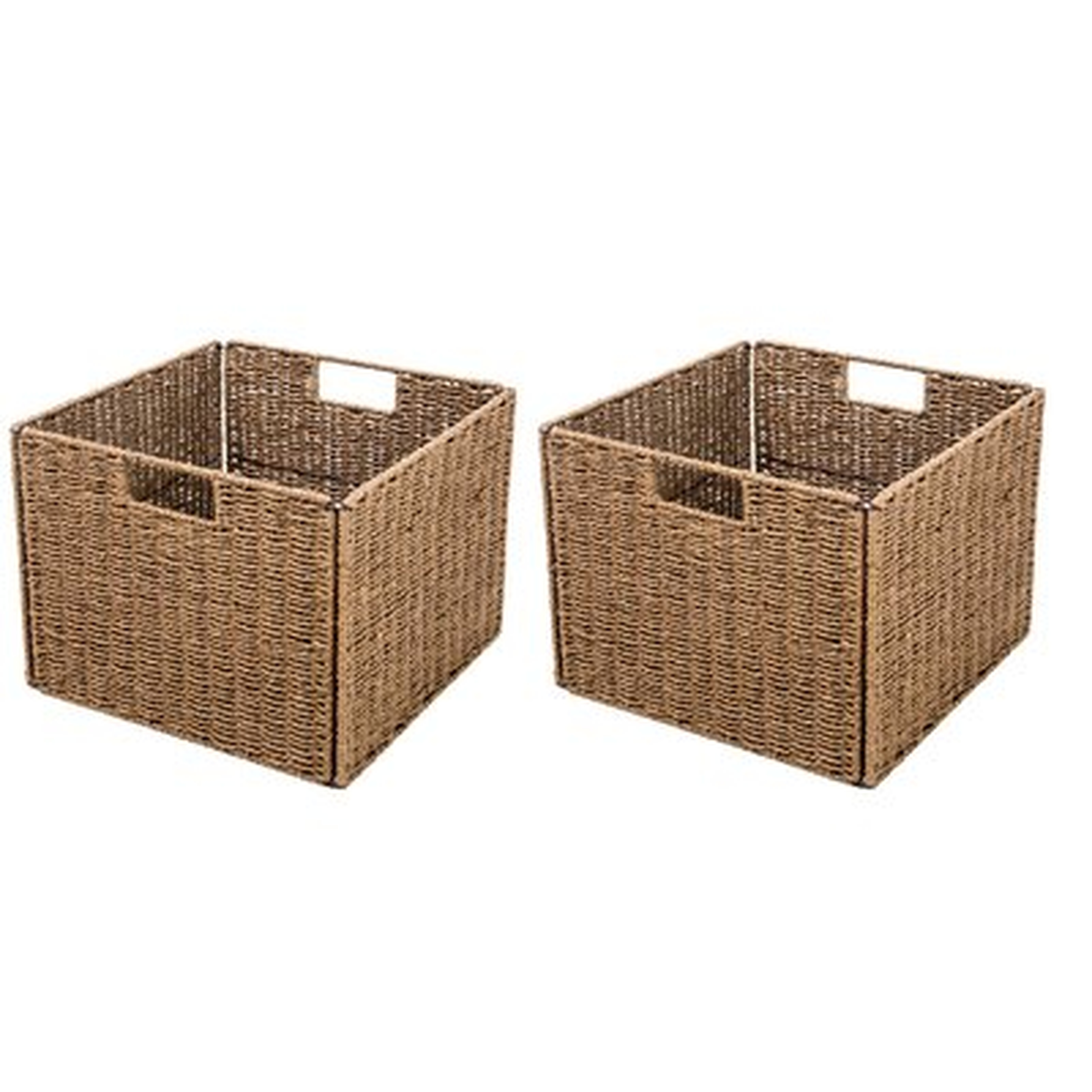 Foldable Storage Basket, Set of 2 - Wayfair