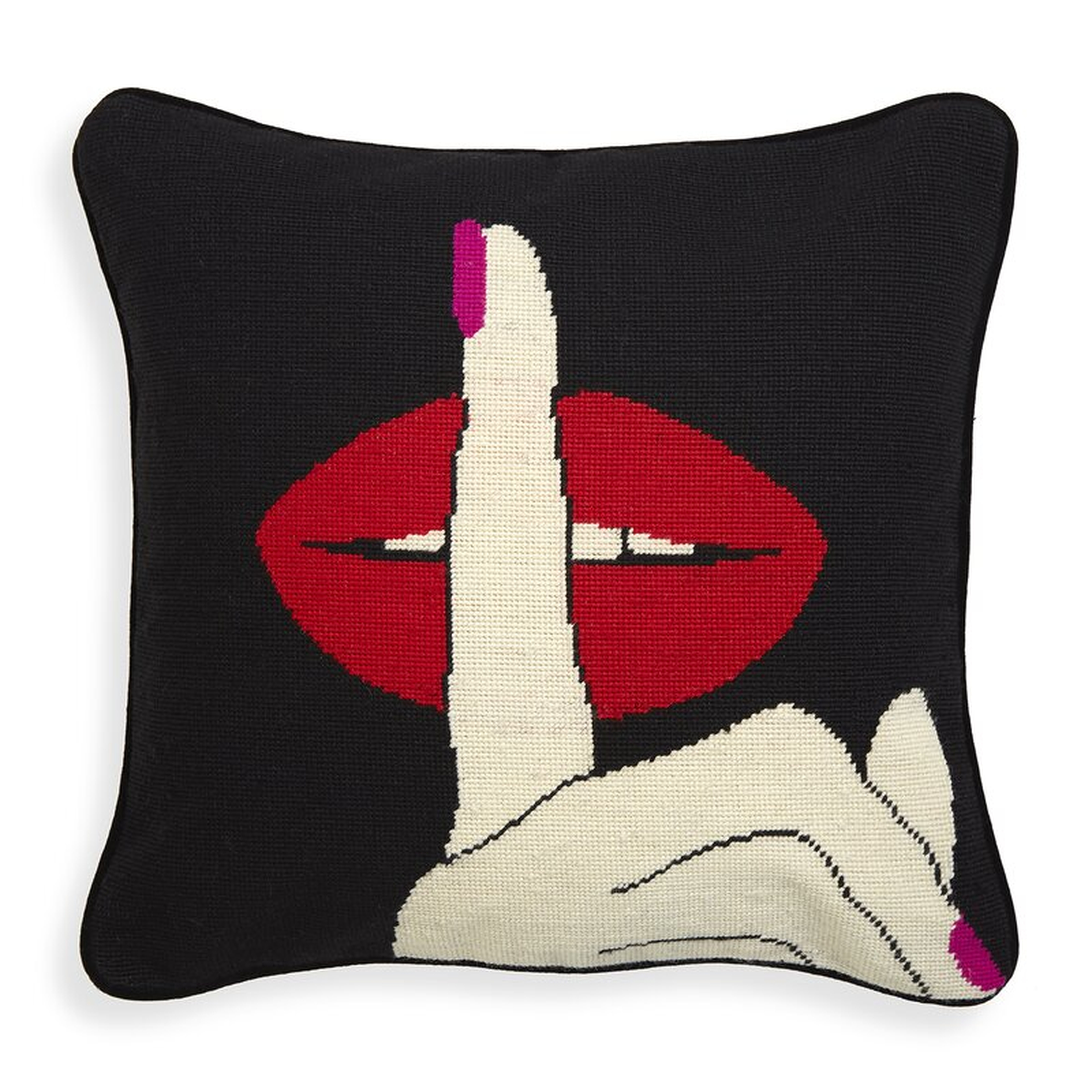 Jonathan Adler Lips NDLPT Pillow - Hush - Perigold