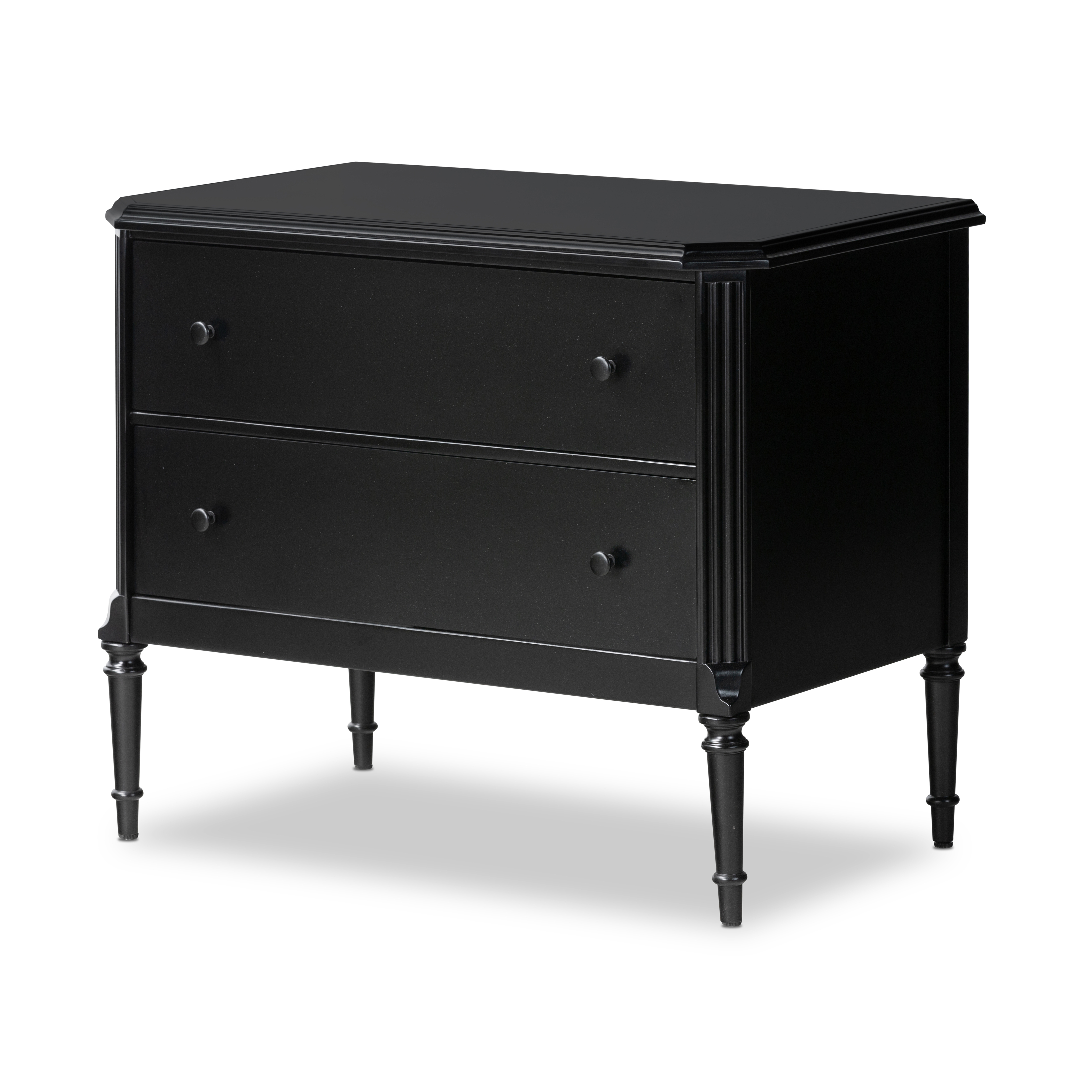 Lendon Nightstand-Black - Four Hands