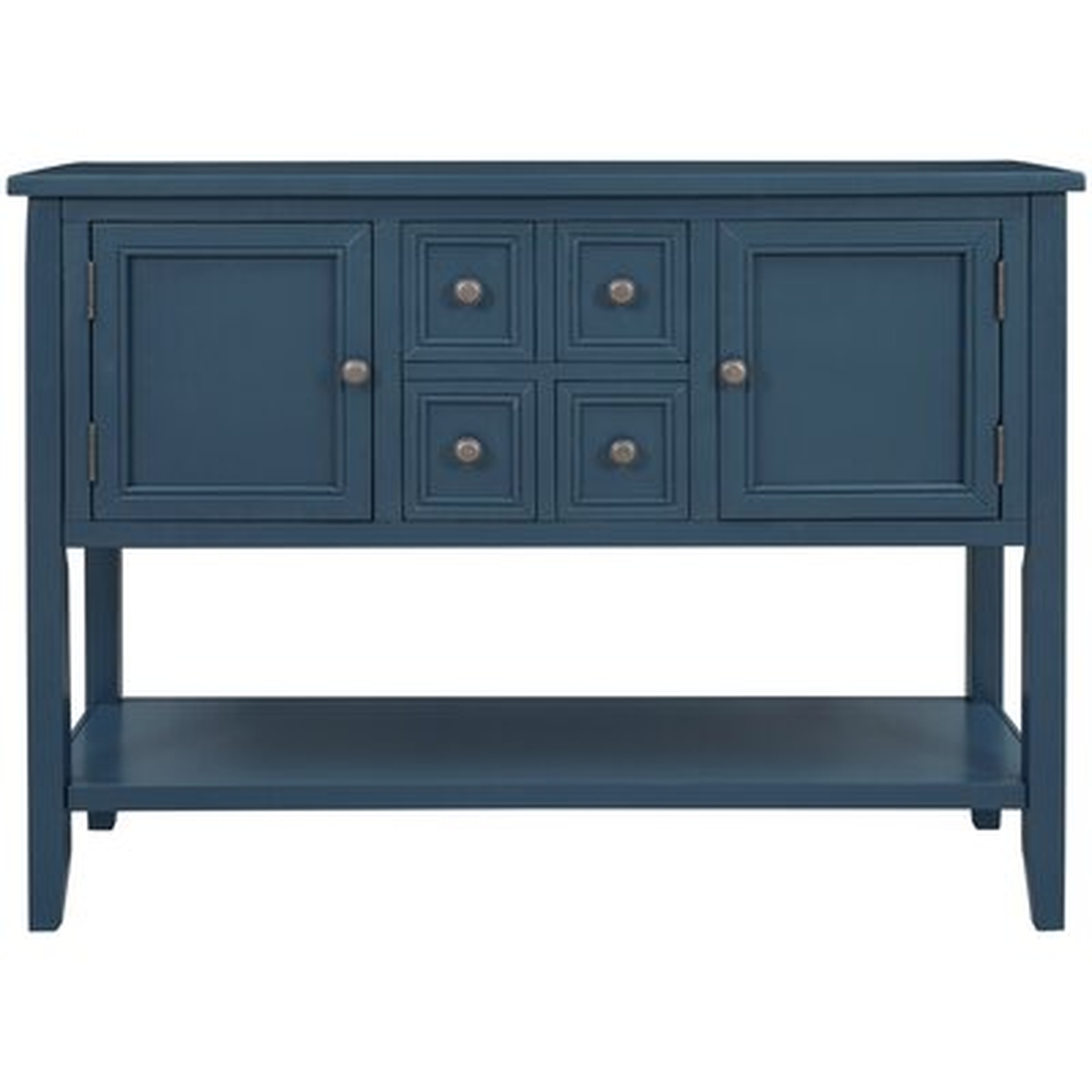 Buffet Sideboard Console Table With Bottom Shelf, Solid Wood - Wayfair