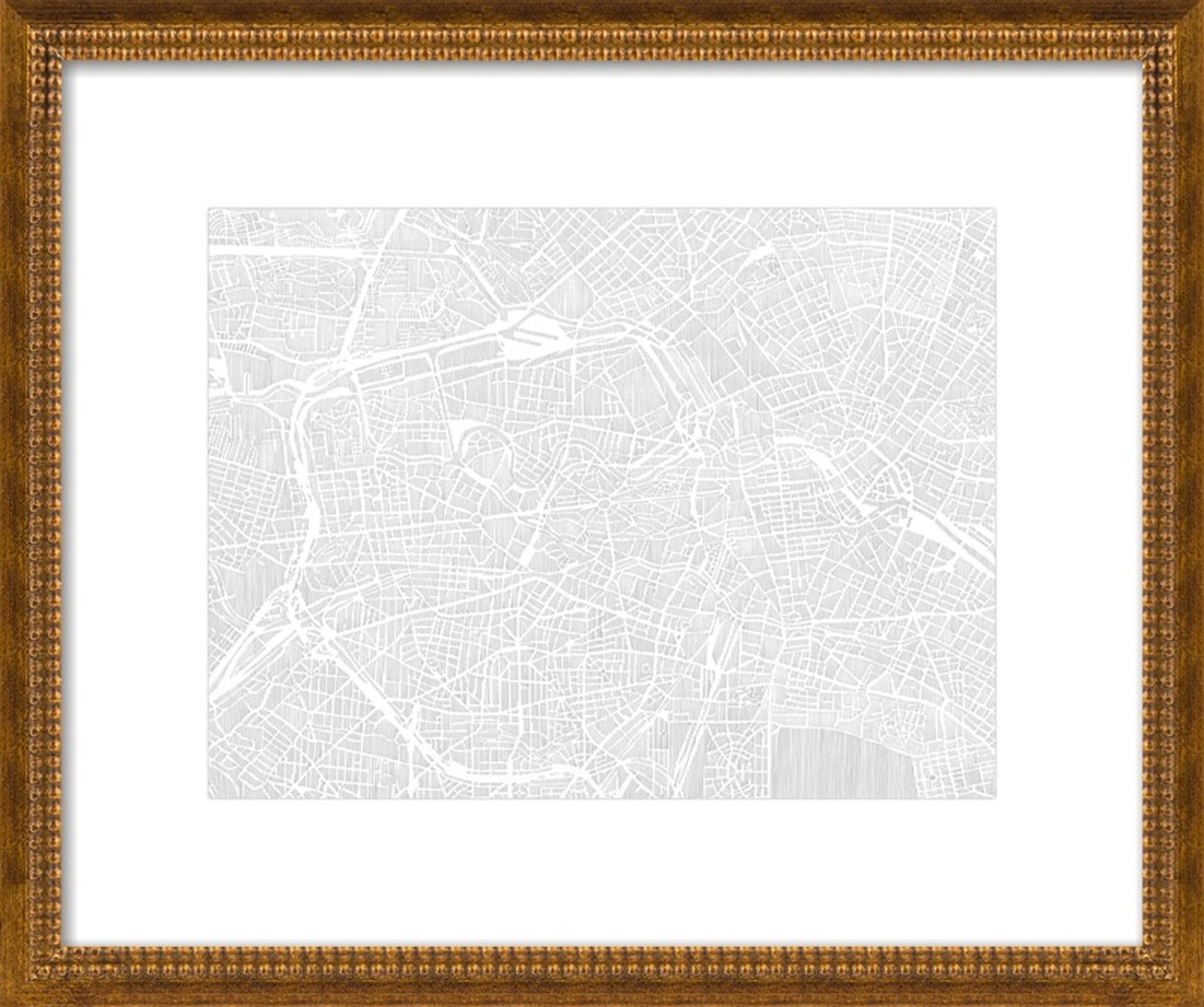 Berlin Ink Drawing by Karen O'Leary for Artfully Walls - Artfully Walls