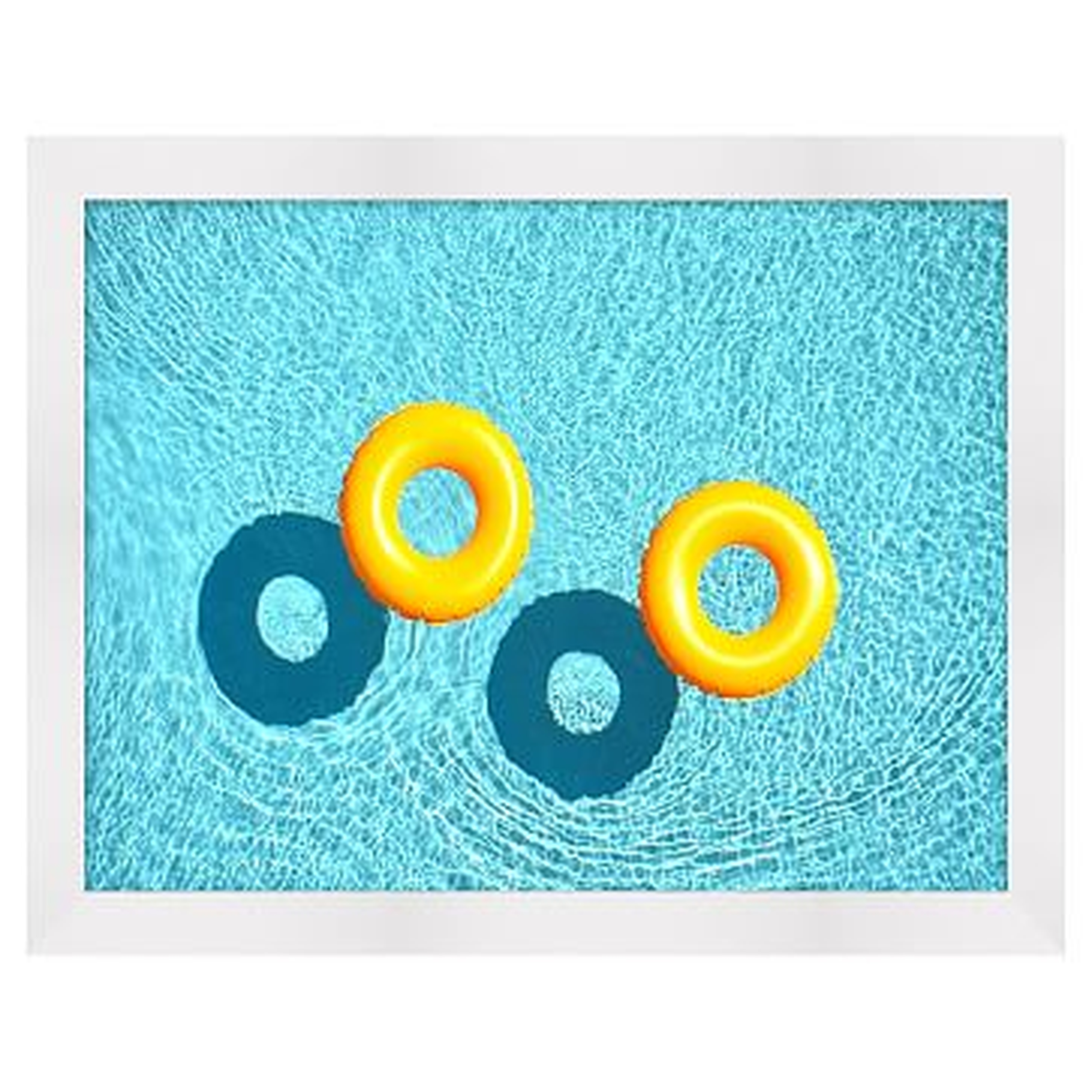 Pool Rings Photograph, Multi, Small - West Elm
