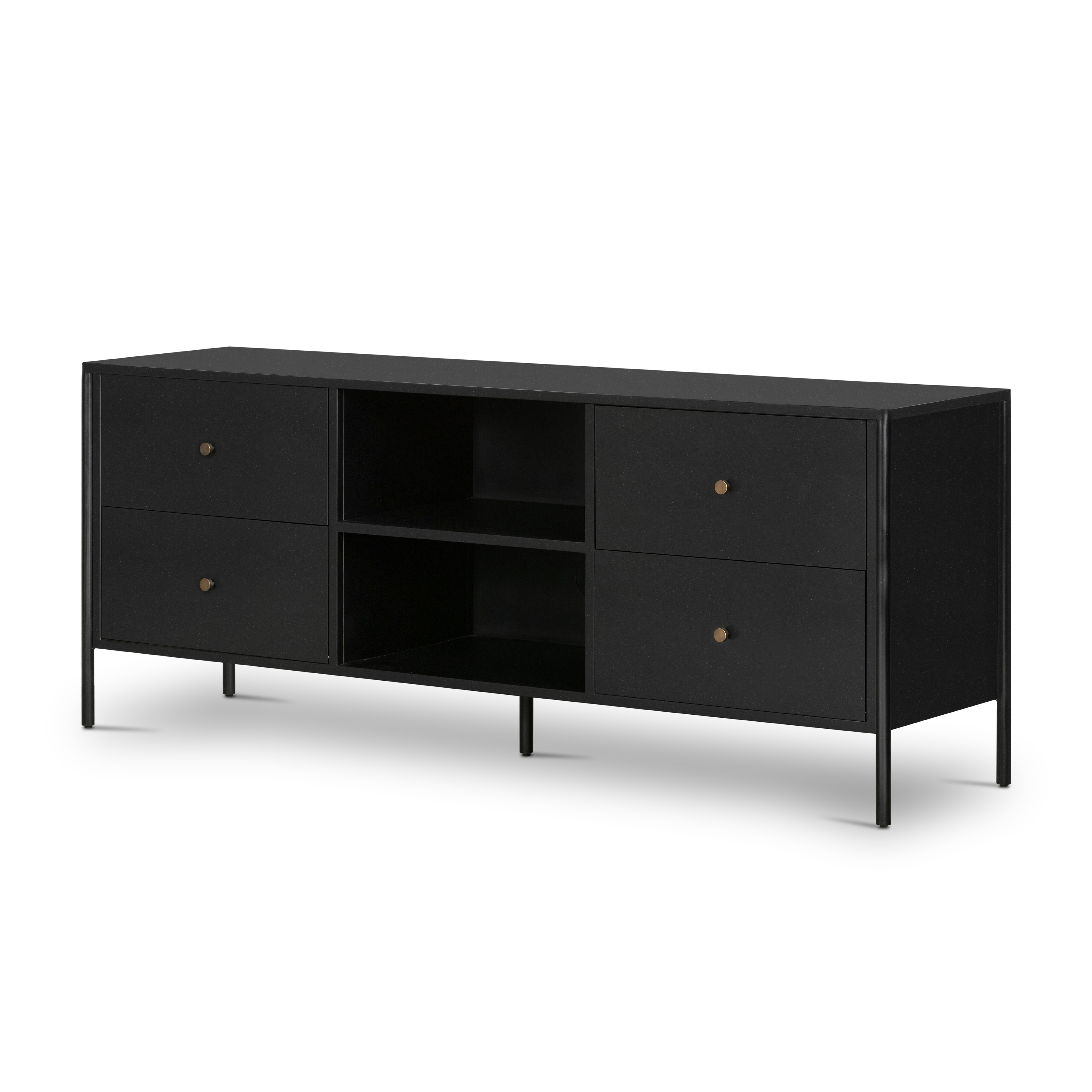 Soto Media Console-Black - Four Hands
