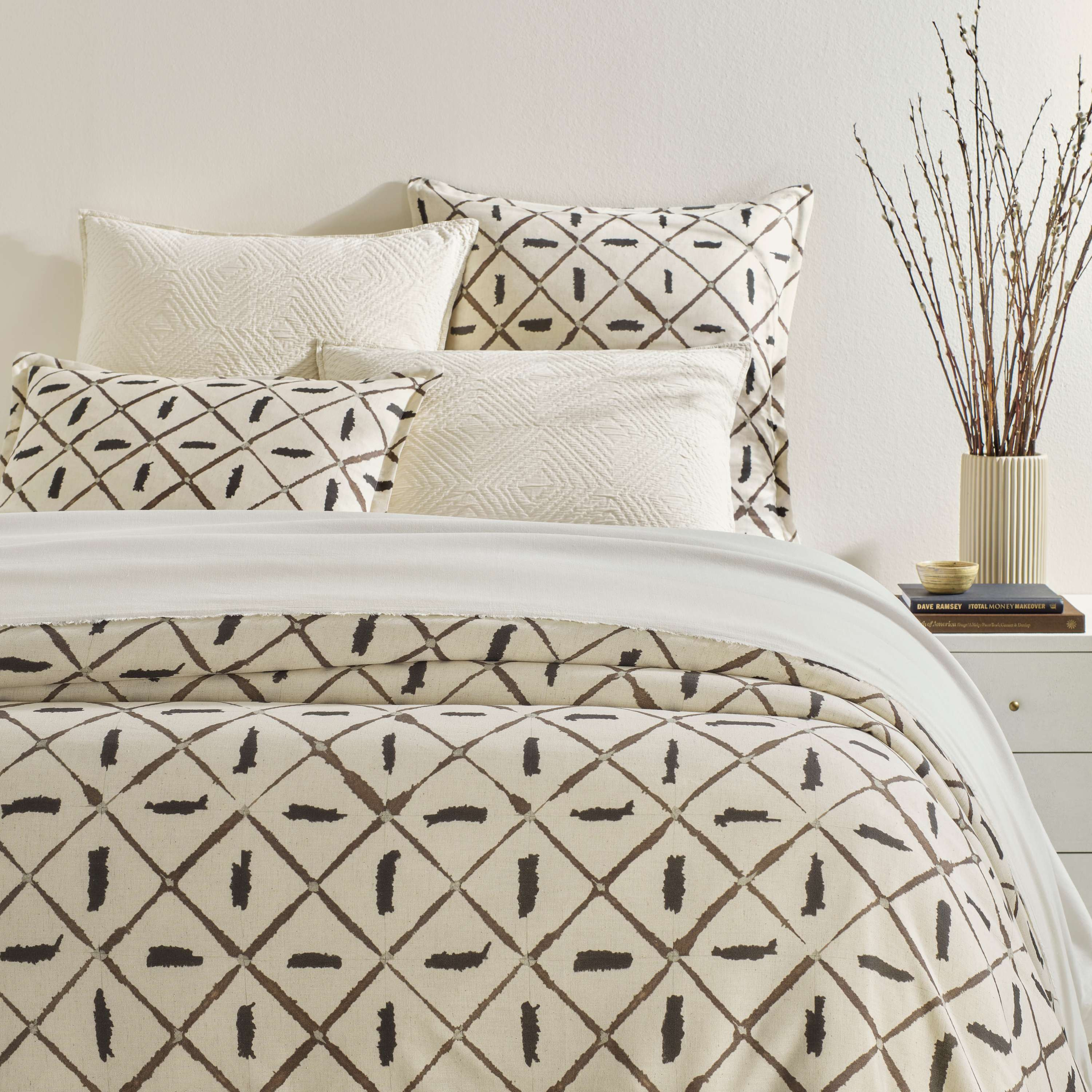 Tatum Ivory Duvet Cover - Dash and Albert