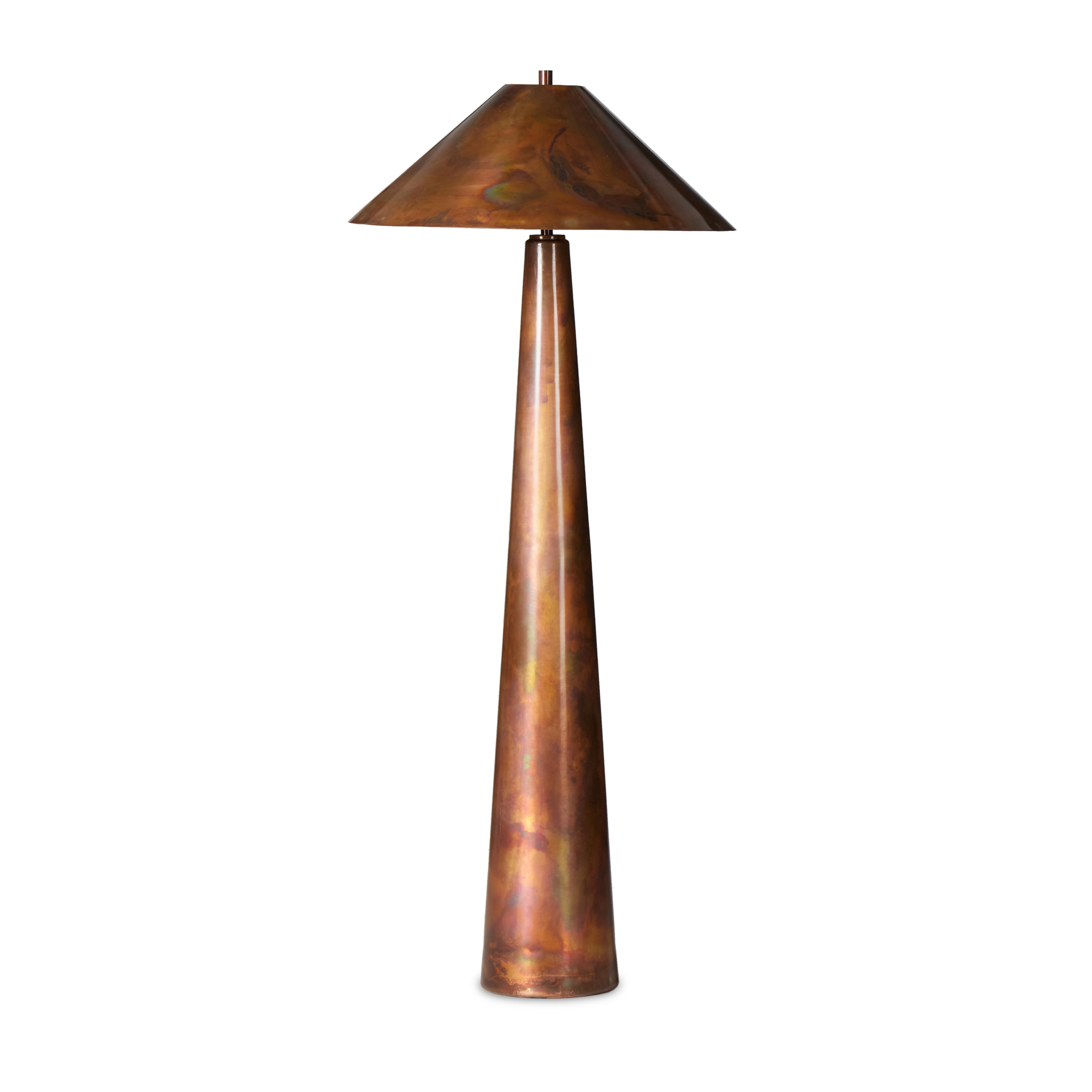 Romani Floor Lamp-Iridescent Acid Wash - Four Hands