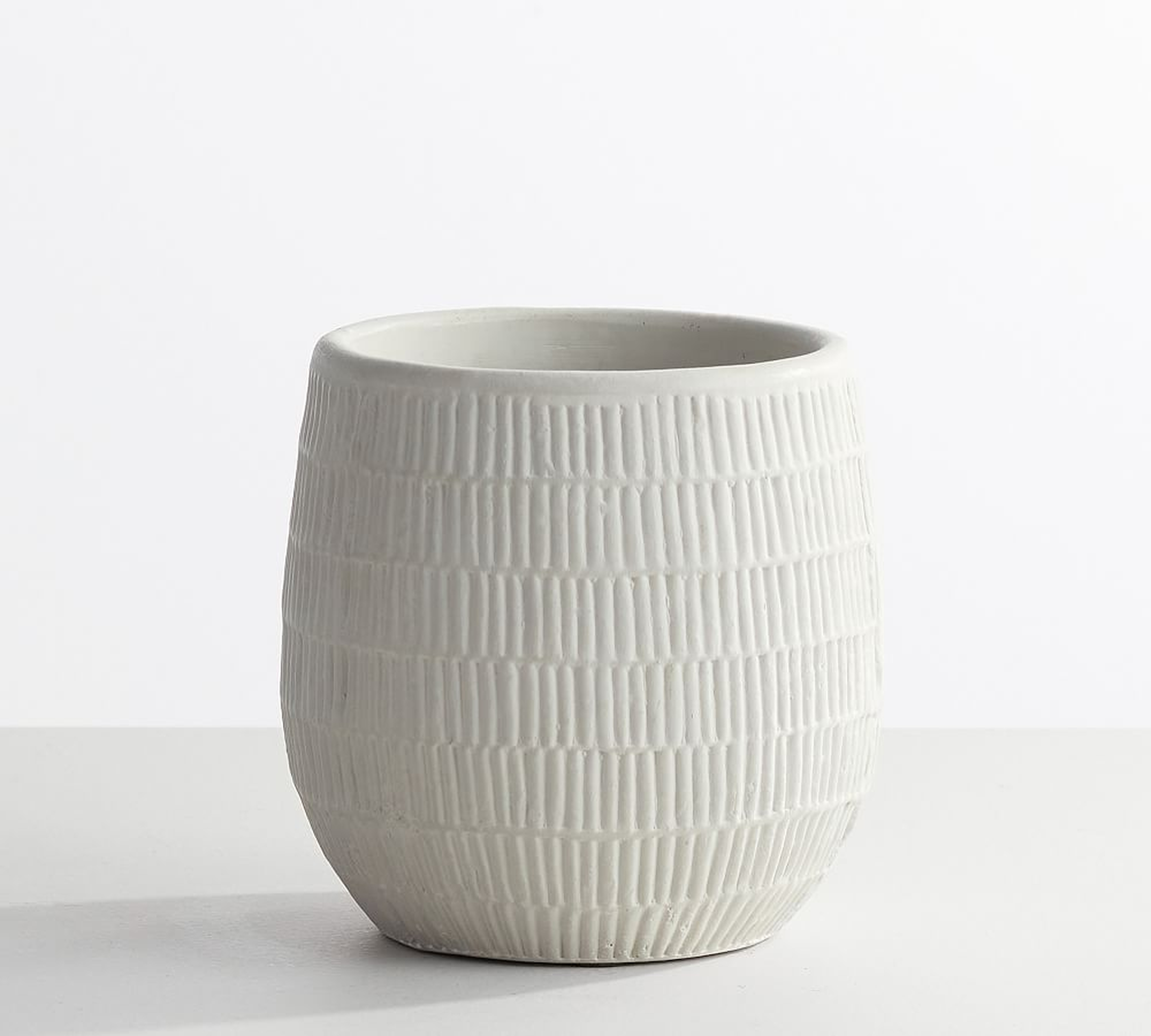 Cosgrove Ceramic Mini Planter, White, 5.5"W - Pottery Barn