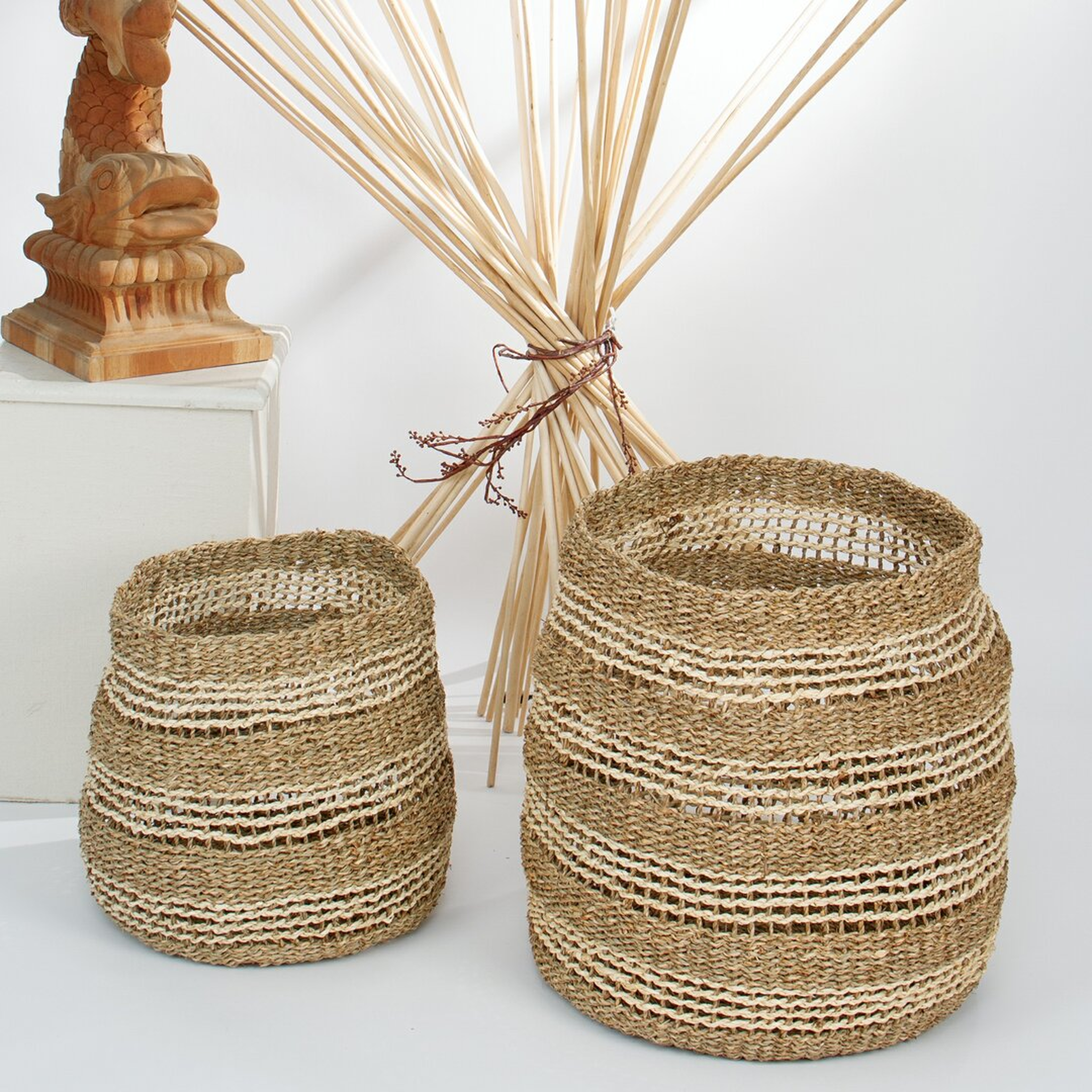 The Natural Light Wicker Baskets - Perigold