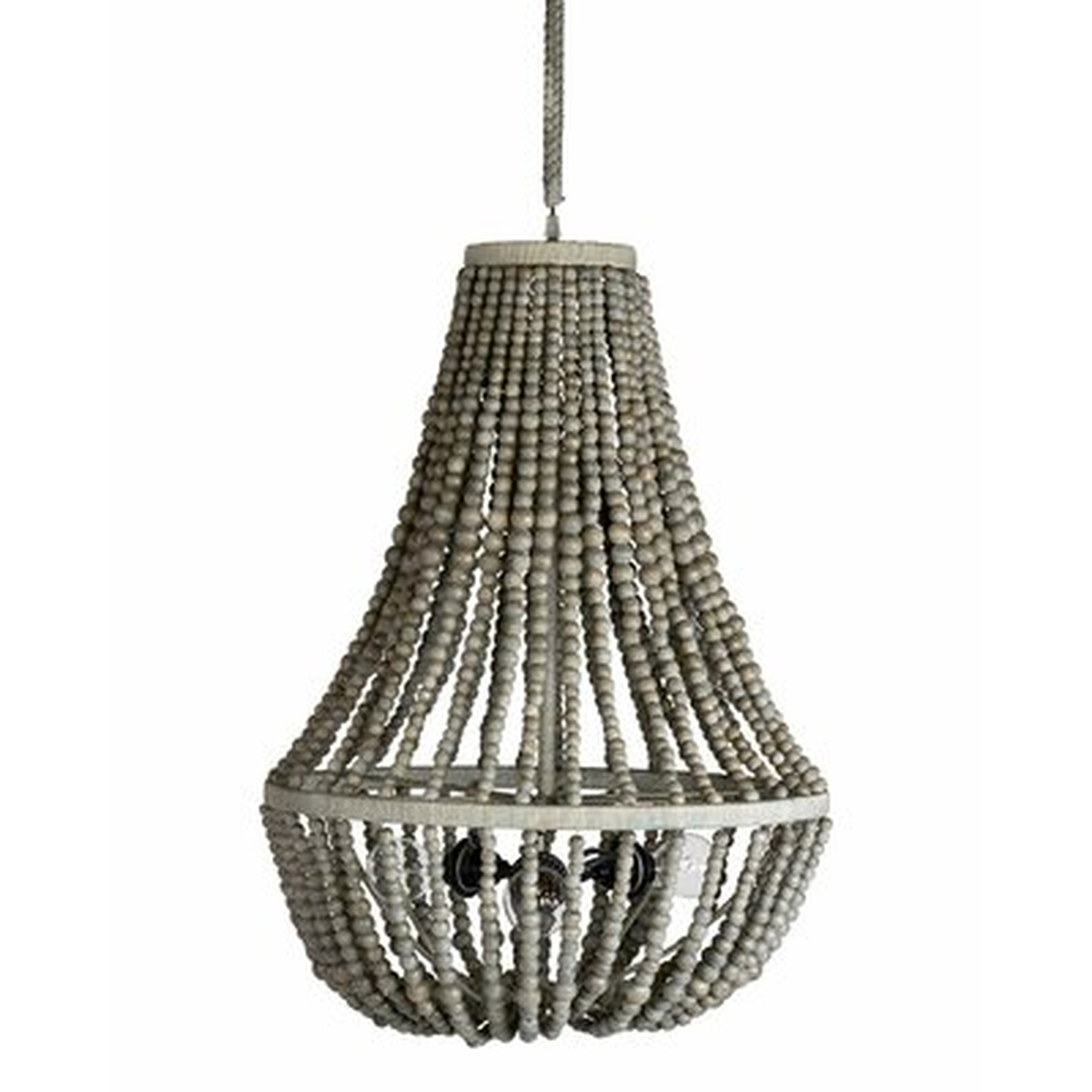 Tsavag 3 - Light Unique Tiered Chandelier with Beaded Accents - Wayfair
