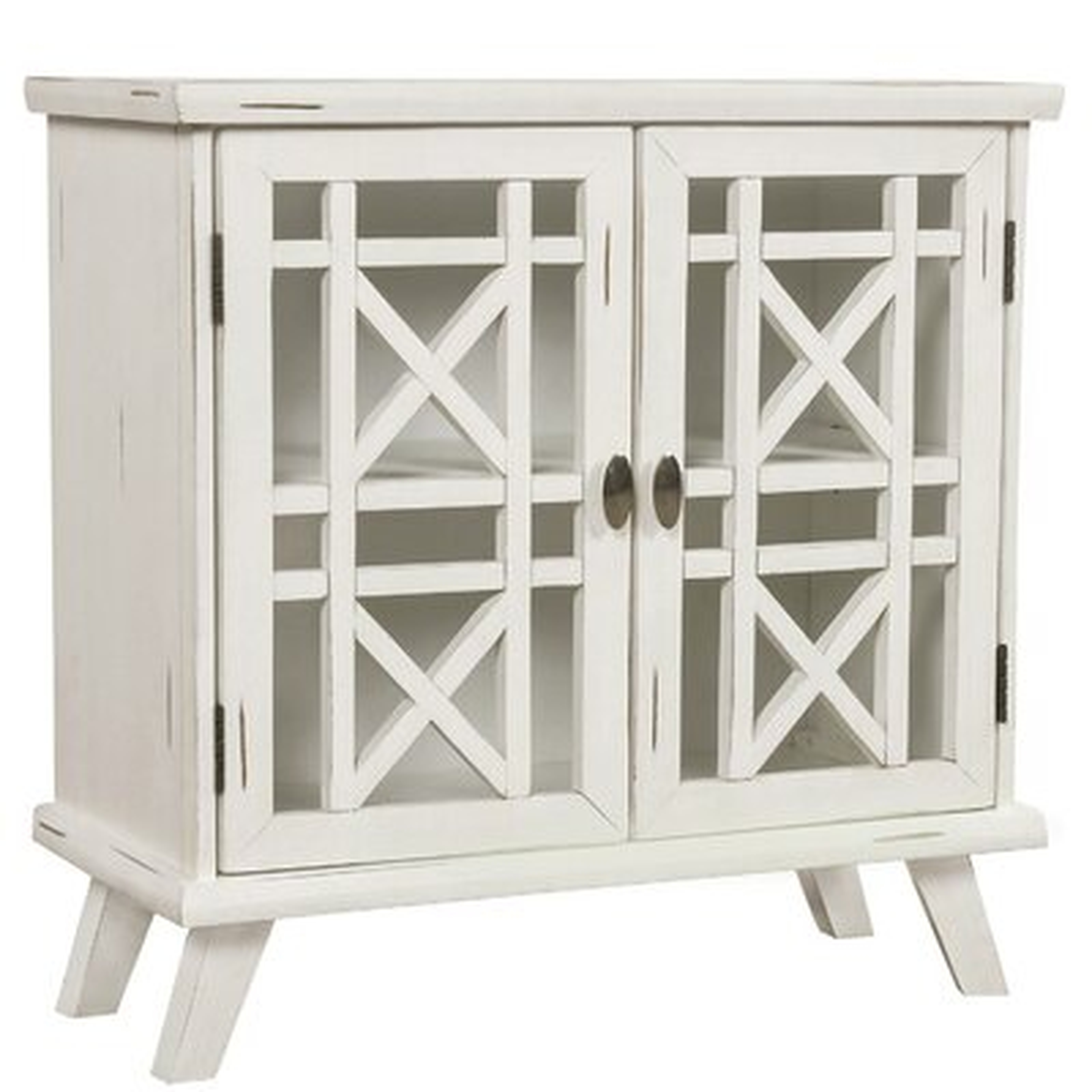 Wood Door Accent Cabinet With Adjustable Shelf Storage Cabinet For Hallway Dining Console Table (Antique White) - Wayfair