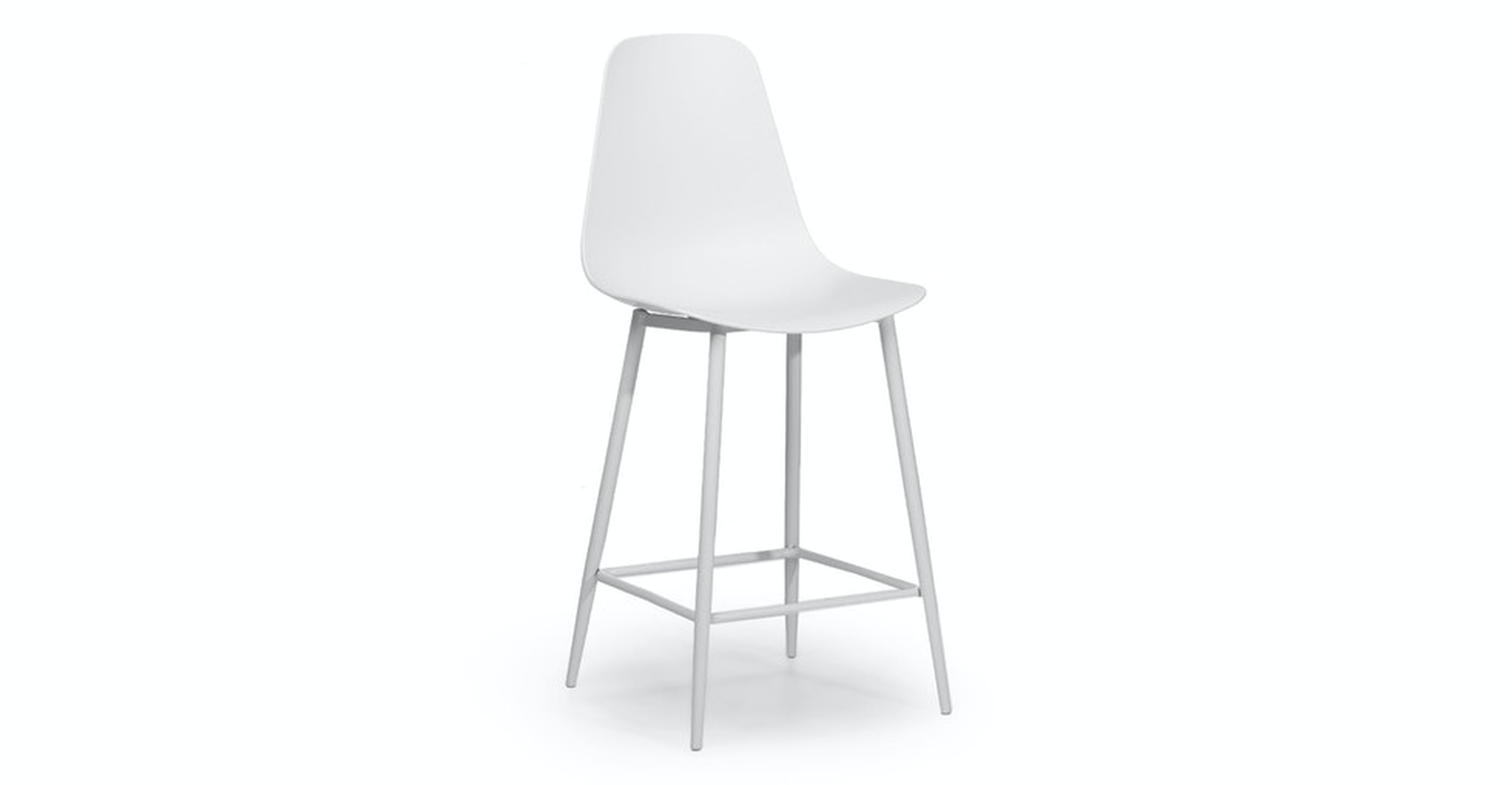 Svelti Pure White Counter Stool - Article